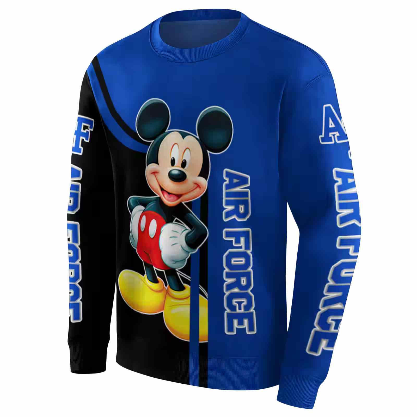 air force falcons mickey mouse blue black hoodie new arrival