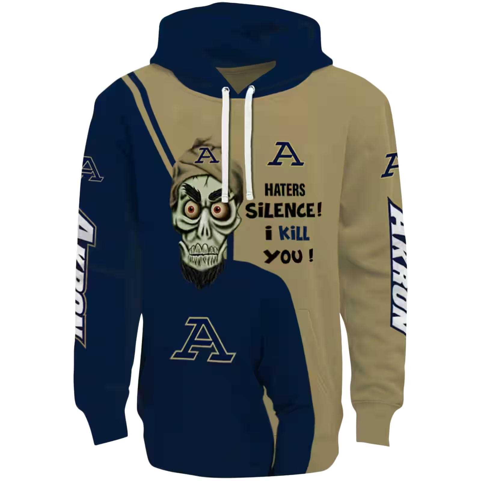 Akron Zips Achmed Skull Blue Hoodie