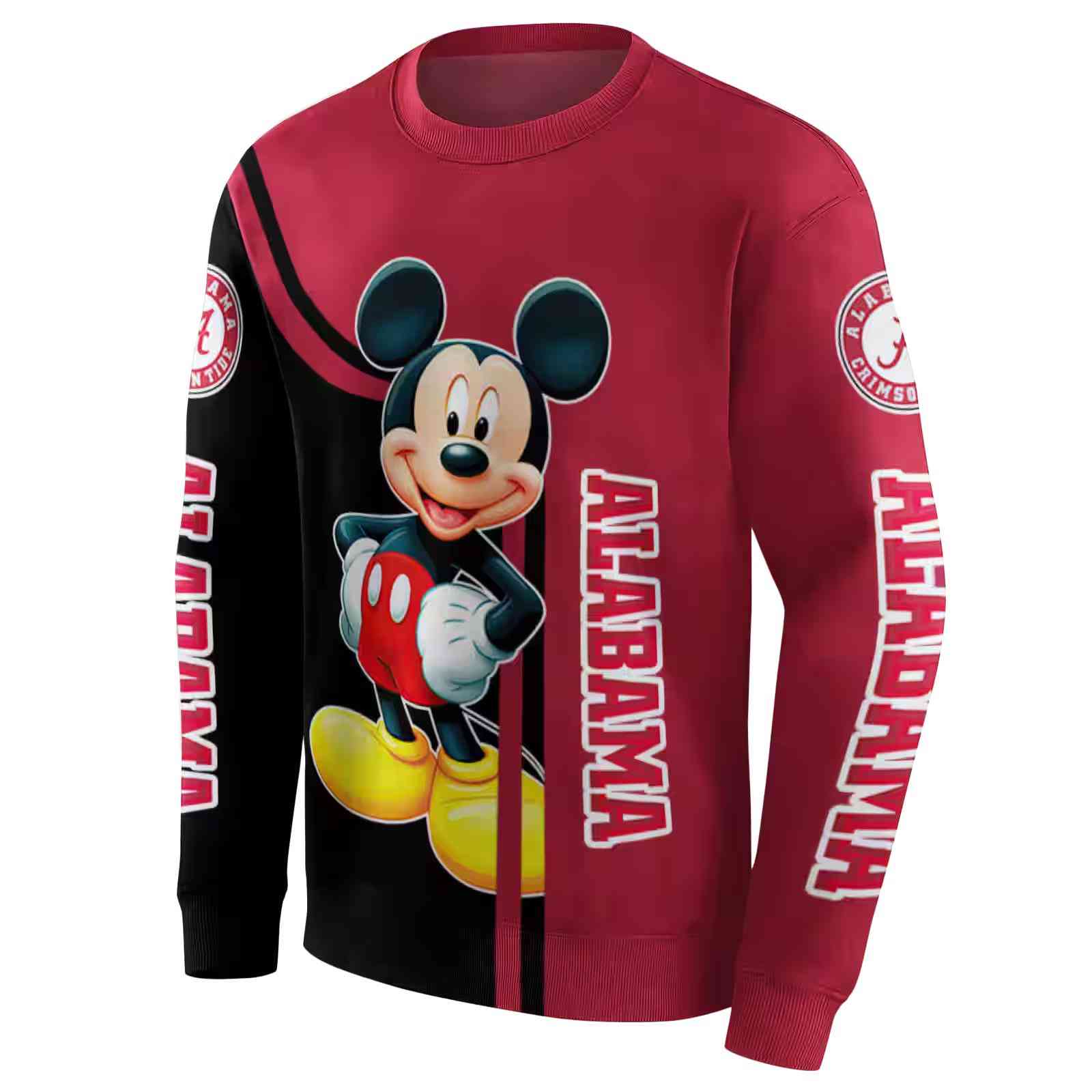 alabama crimson tide mickey mouse crimson black hoodie new arrival