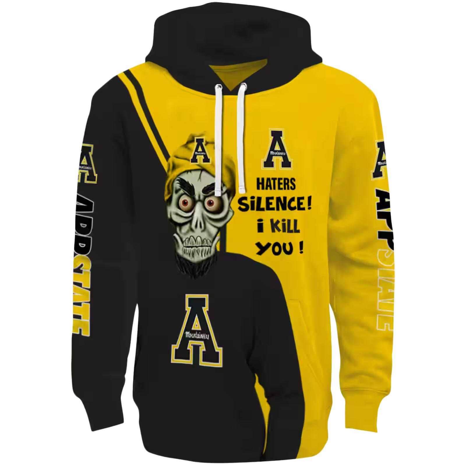 Appalachian State Mountaineers Achmed Skull Black Hoodie