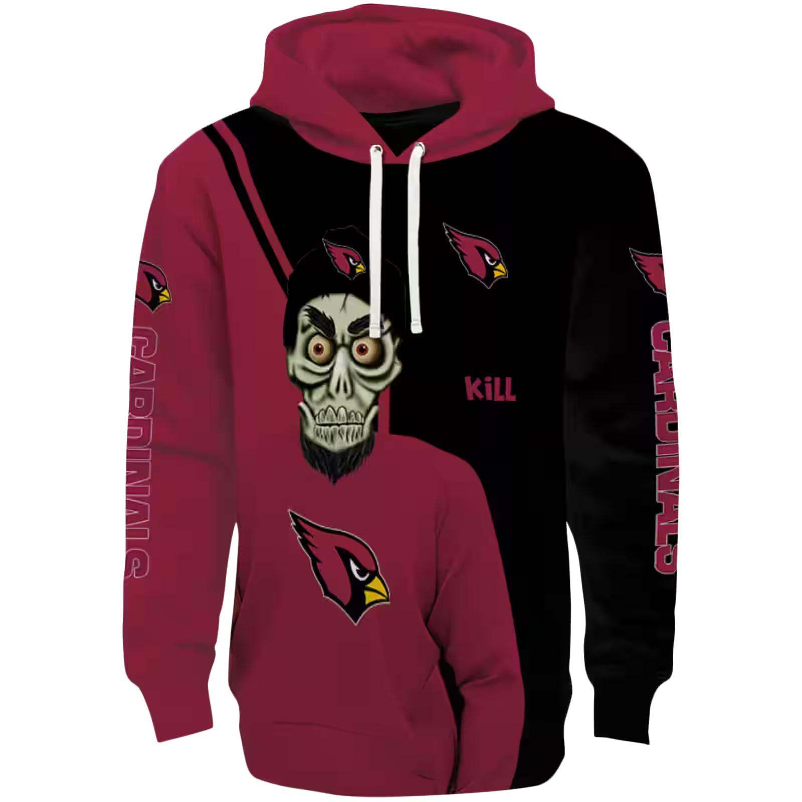 Arizona Cardinals Achmed Skull Red Hoodie