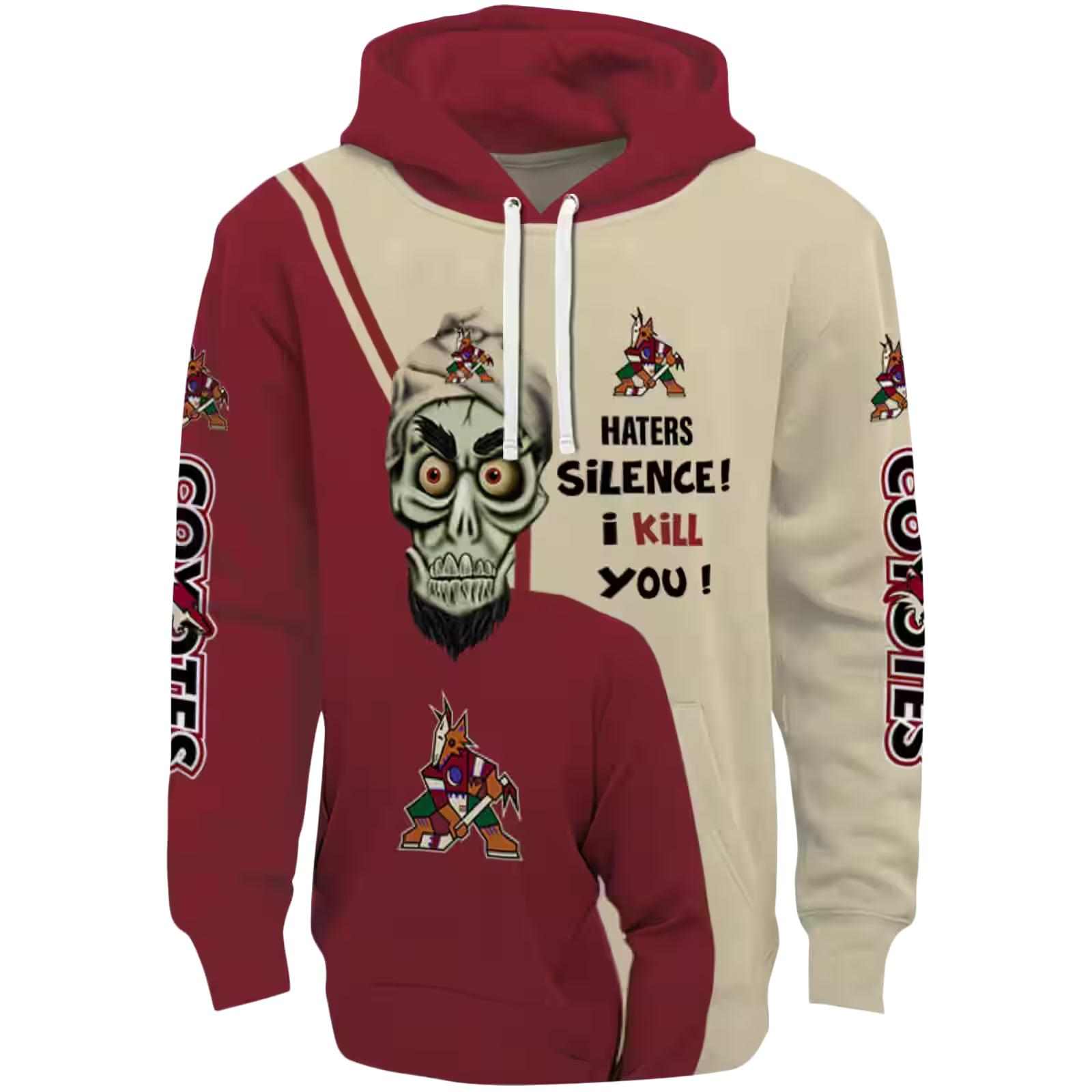 Arizona Coyotes Achmed Skull Red Hoodie