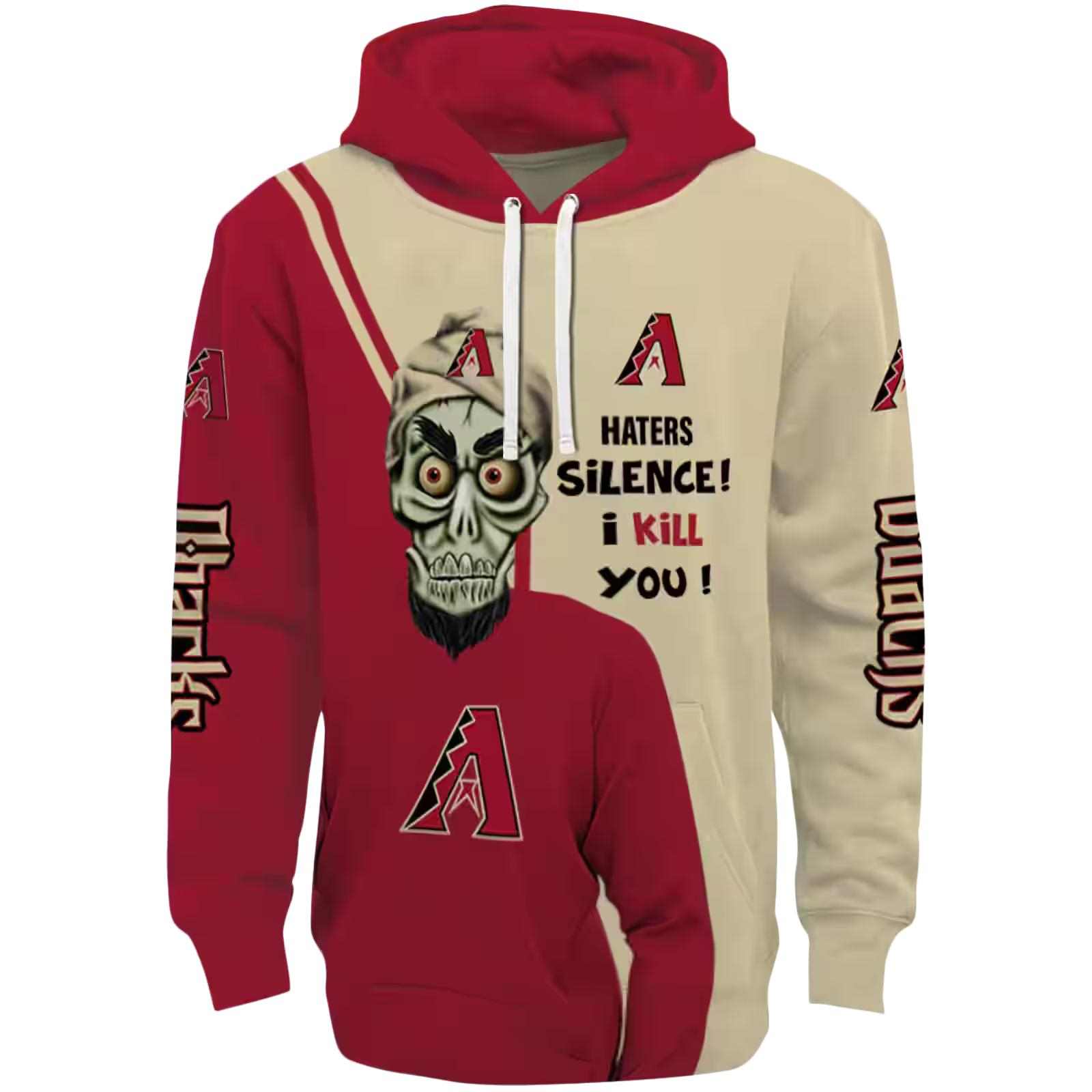 Arizona Diamondbacks Achmed Skull Red Hoodie