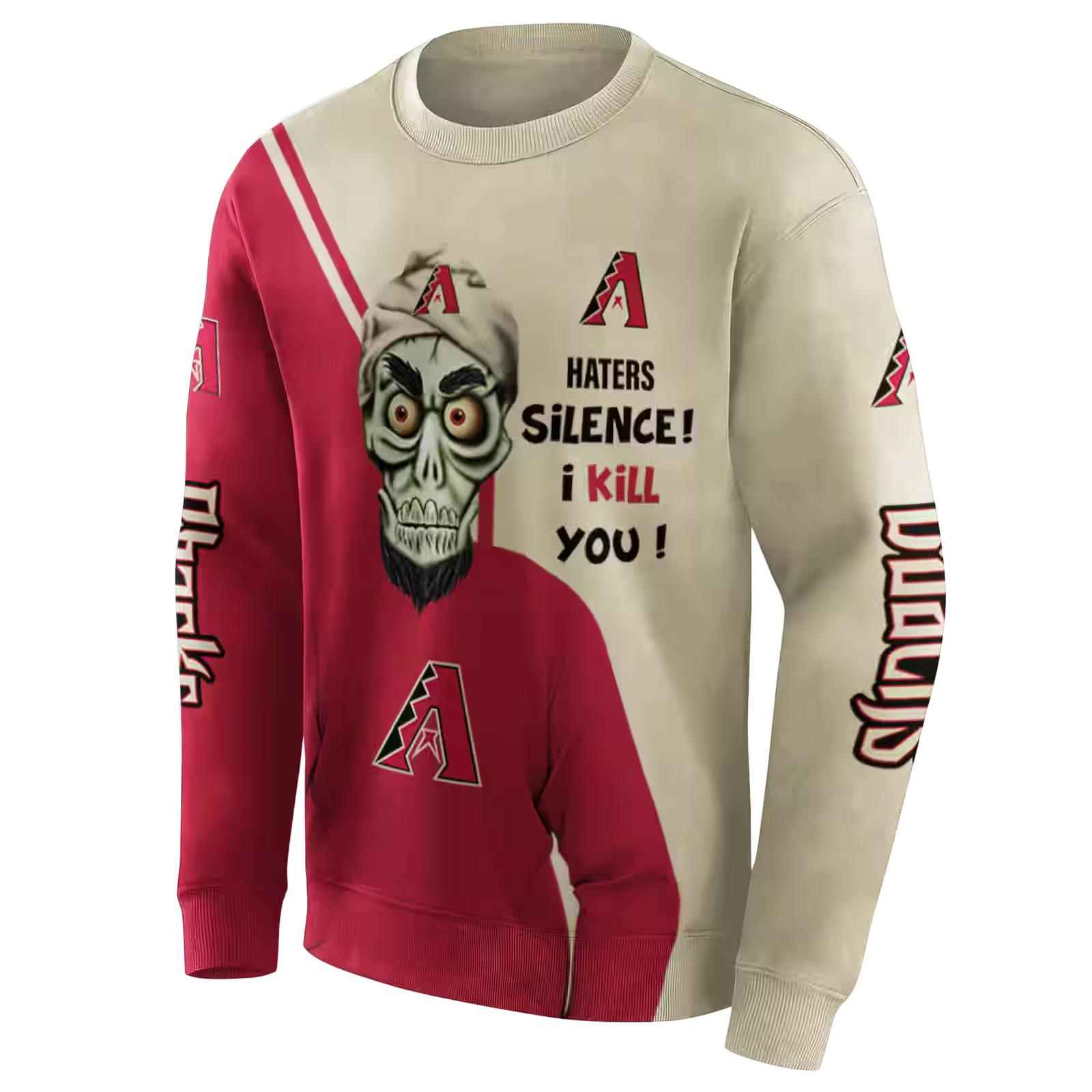 arizona diamondbacks achmed skull red hoodie new arrival