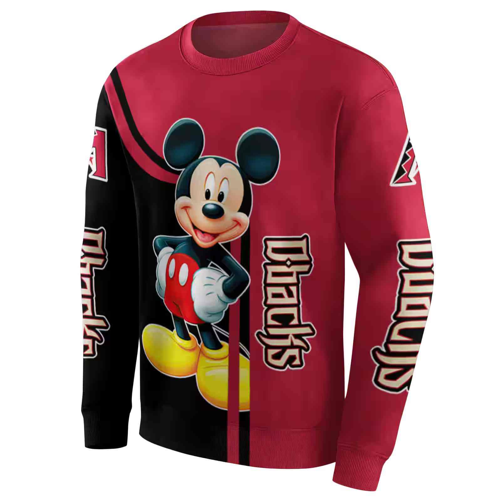 arizona diamondbacks mickey mouse red black hoodie new arrival