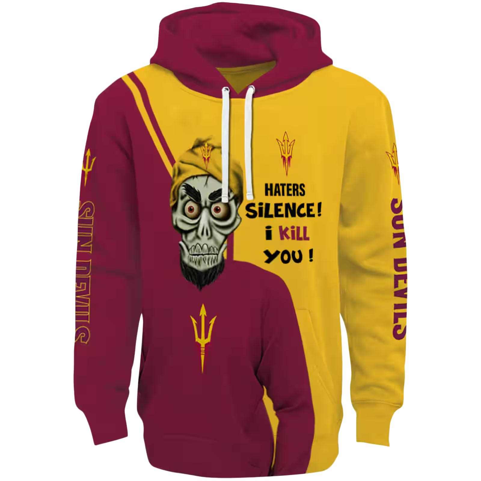 Arizona State Sun Devils Achmed Skull Maroon Hoodie