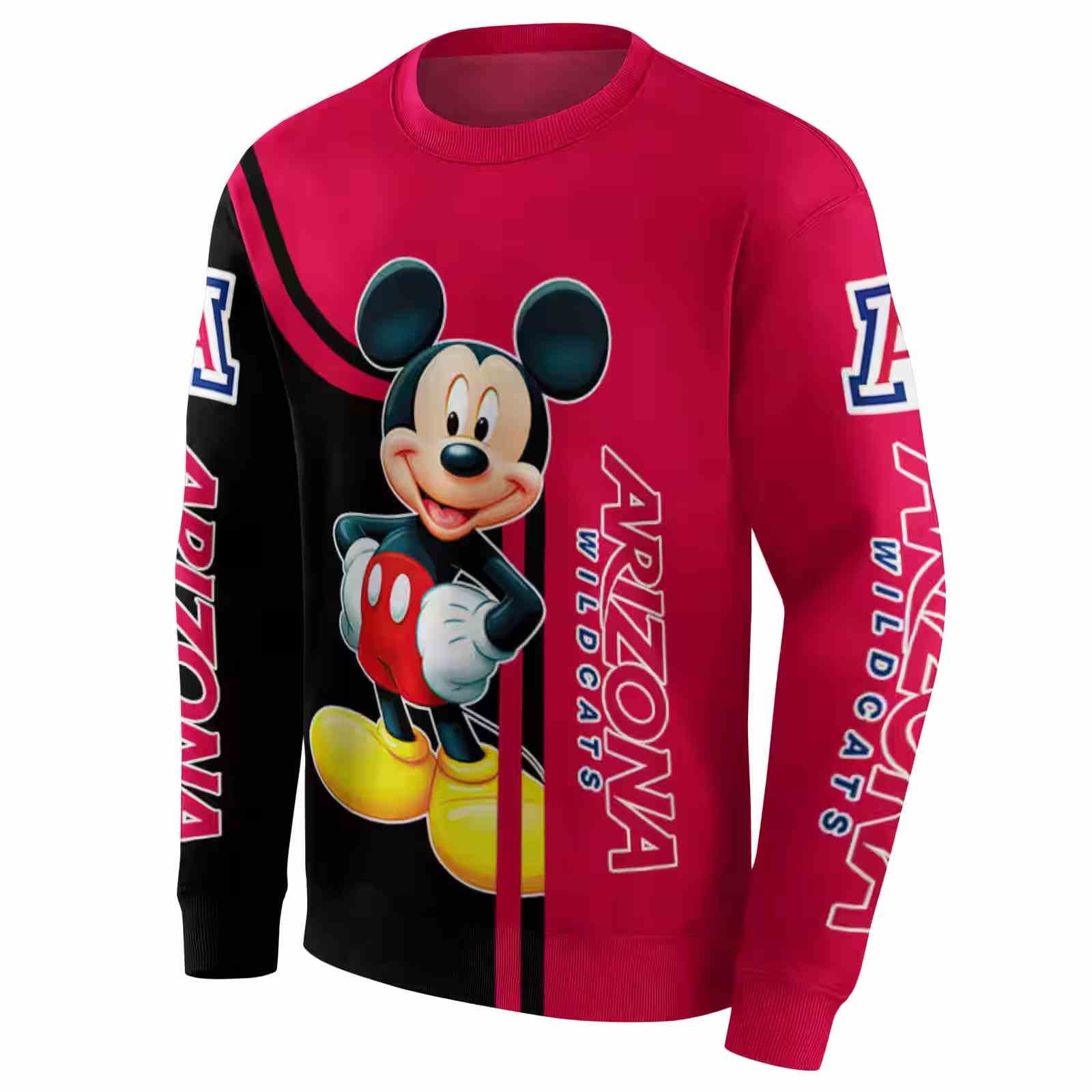 arizona wildcats mickey mouse red black hoodie new arrival