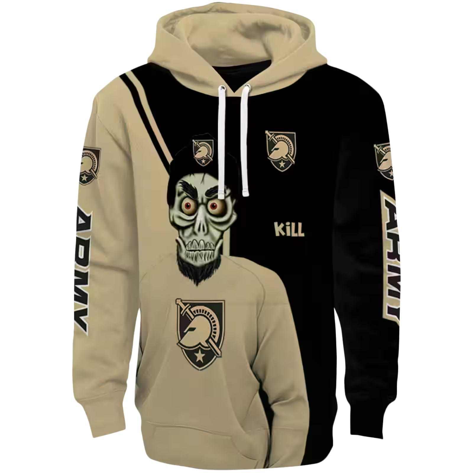 Army Black Knights Achmed Skull Gold Hoodie