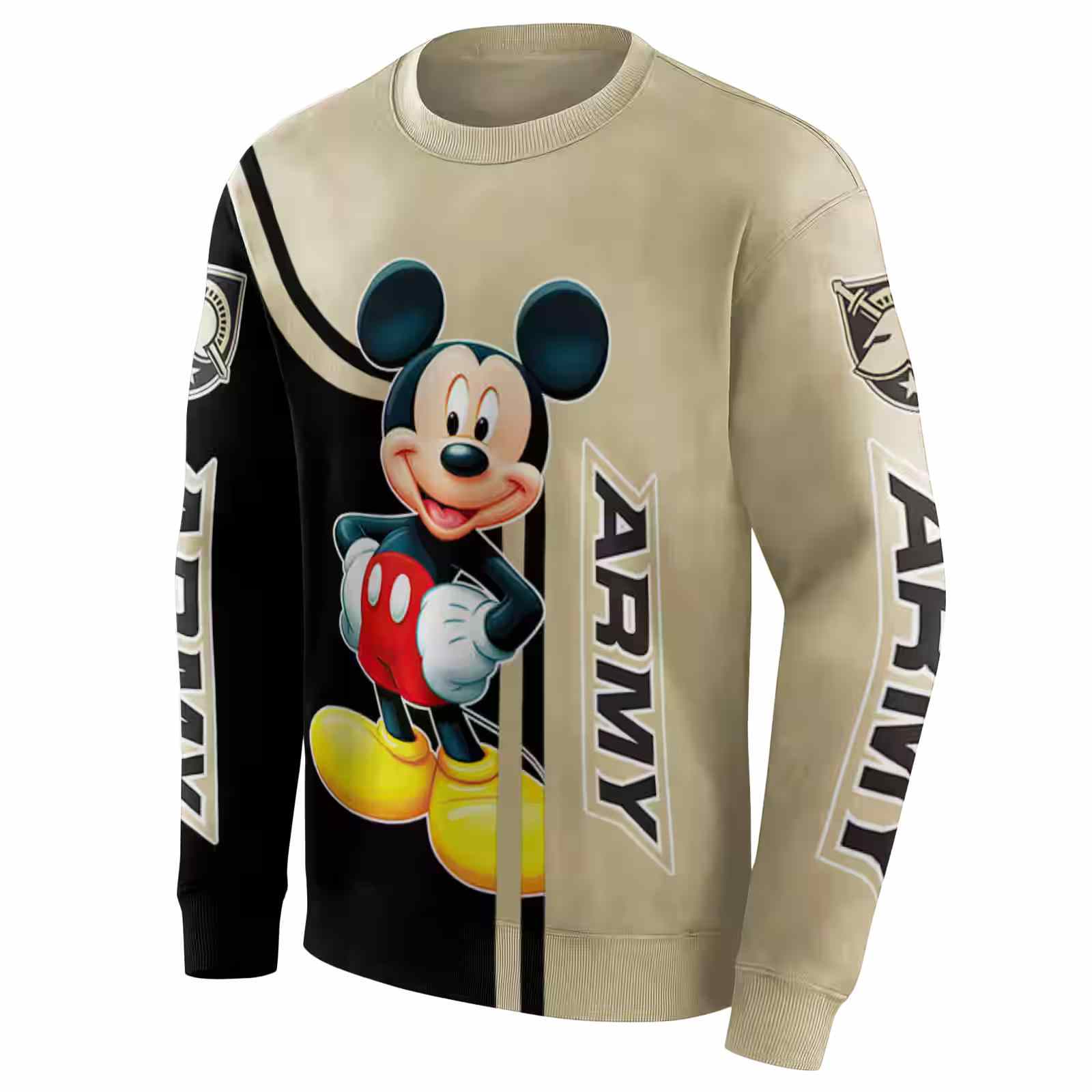 army black knights mickey mouse gold black hoodie new arrival