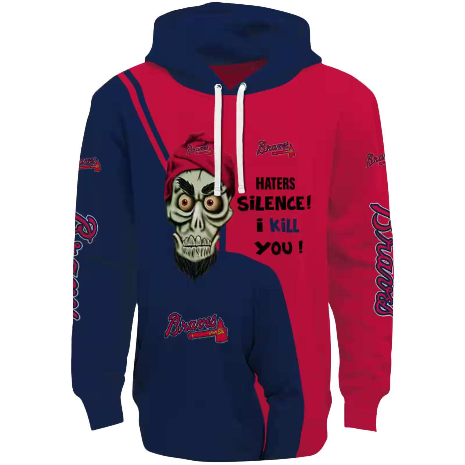 Atlanta Braves Achmed Skull Navy Hoodie