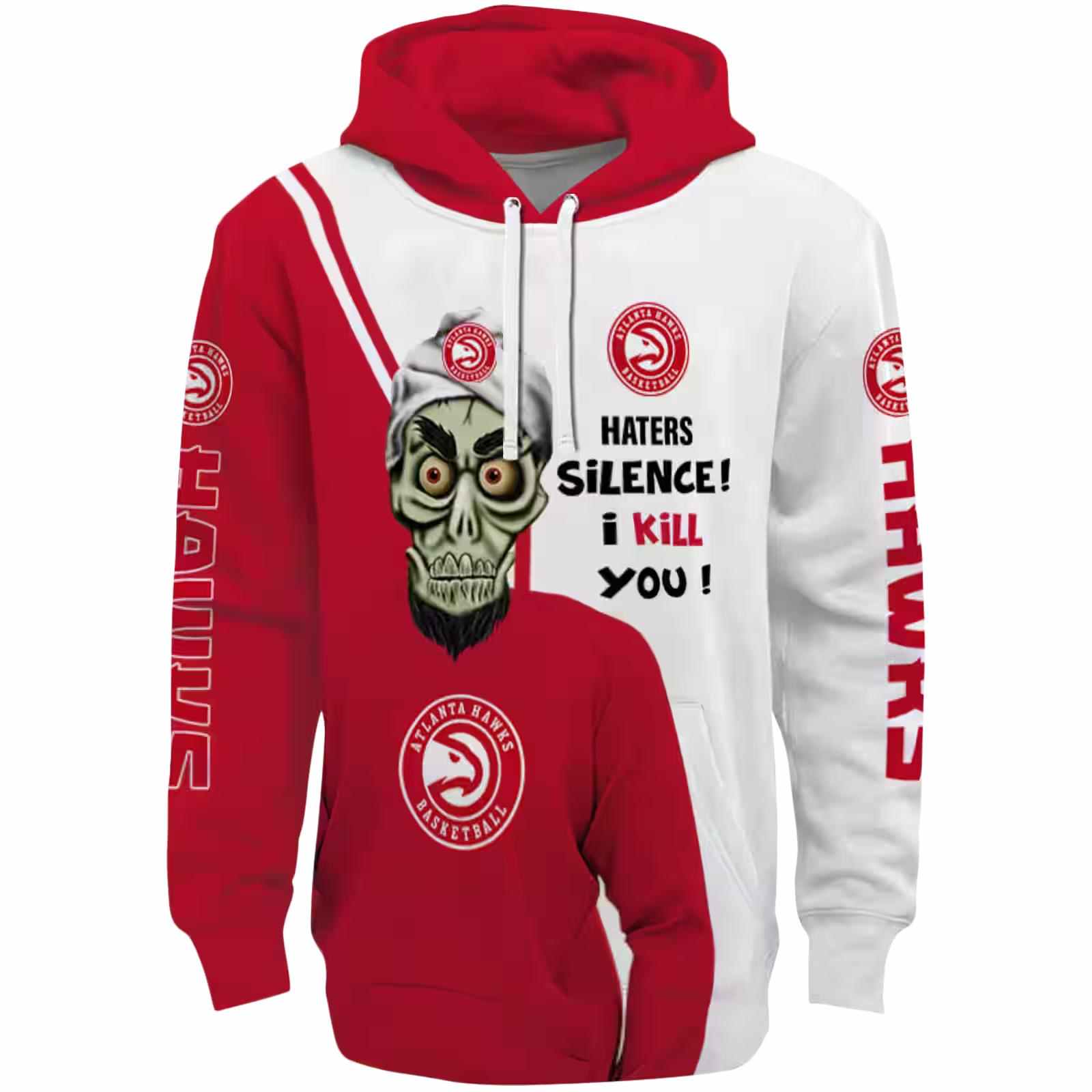 Atlanta Hawks Achmed Skull Red Hoodie