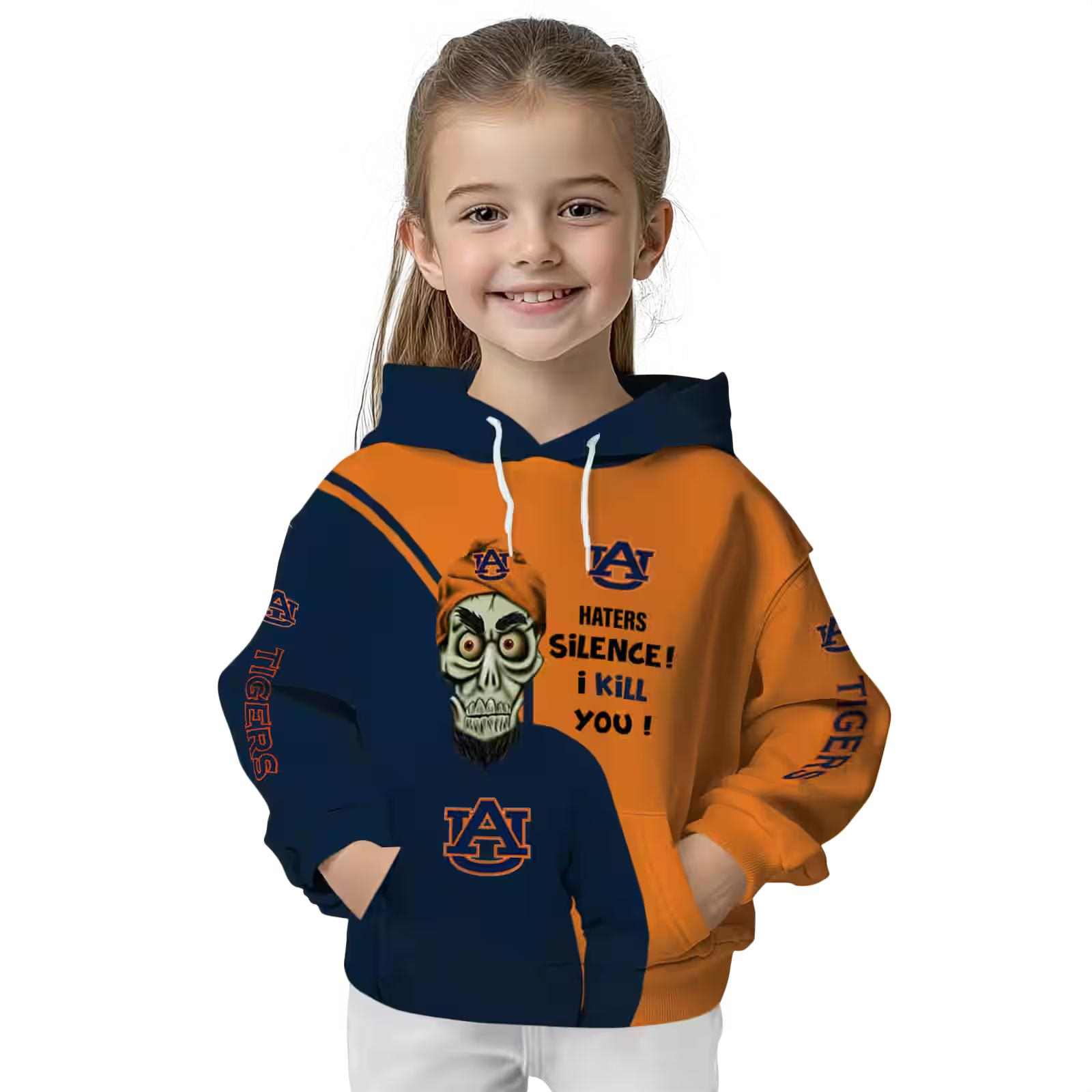 auburn tigers achmed skull navy blue hoodie top rated