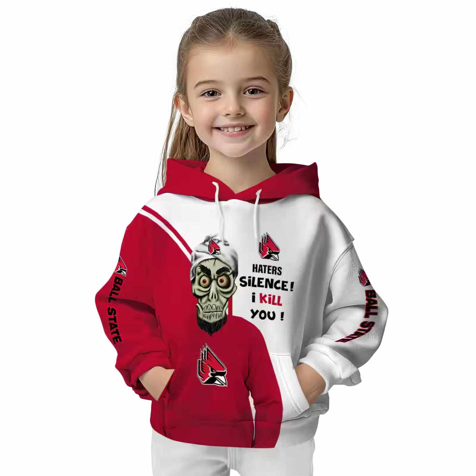 ball state cardinals achmed skull red hoodie top rated