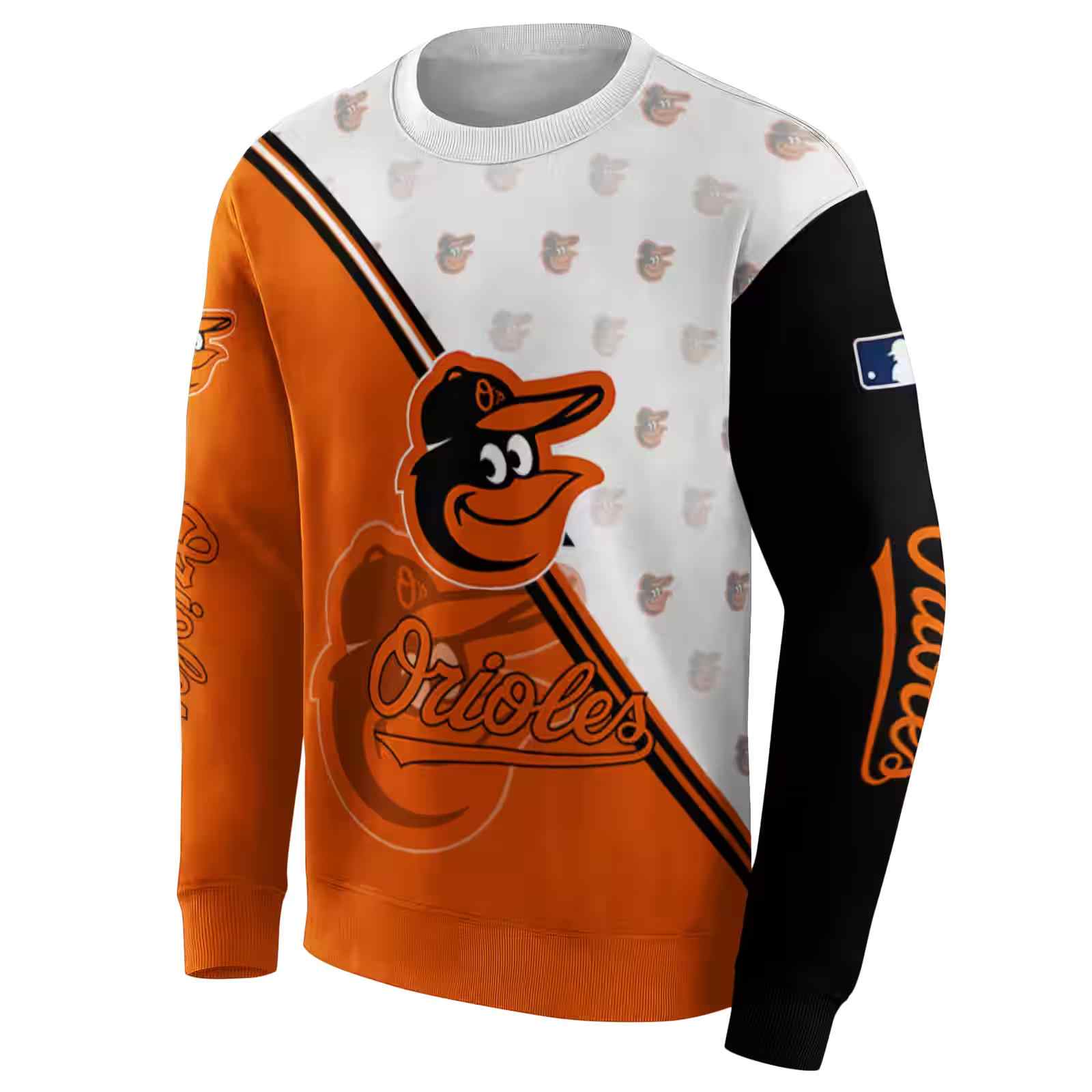 baltimore orioles diagonal stripe orange white hoodie new arrival