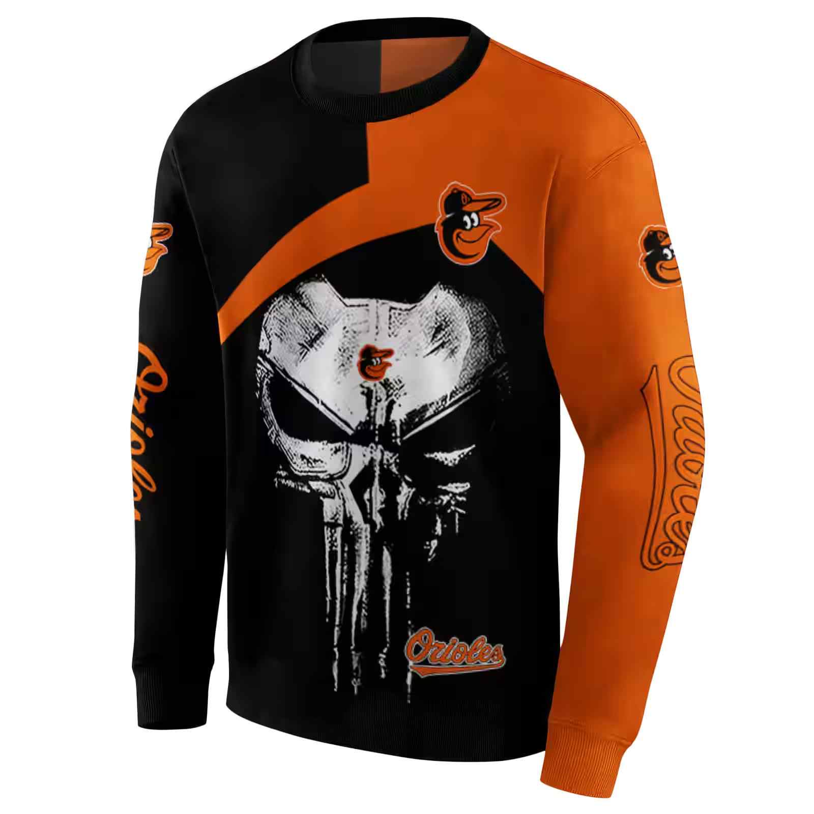 baltimore orioles skull punisher black hoodie new arrival