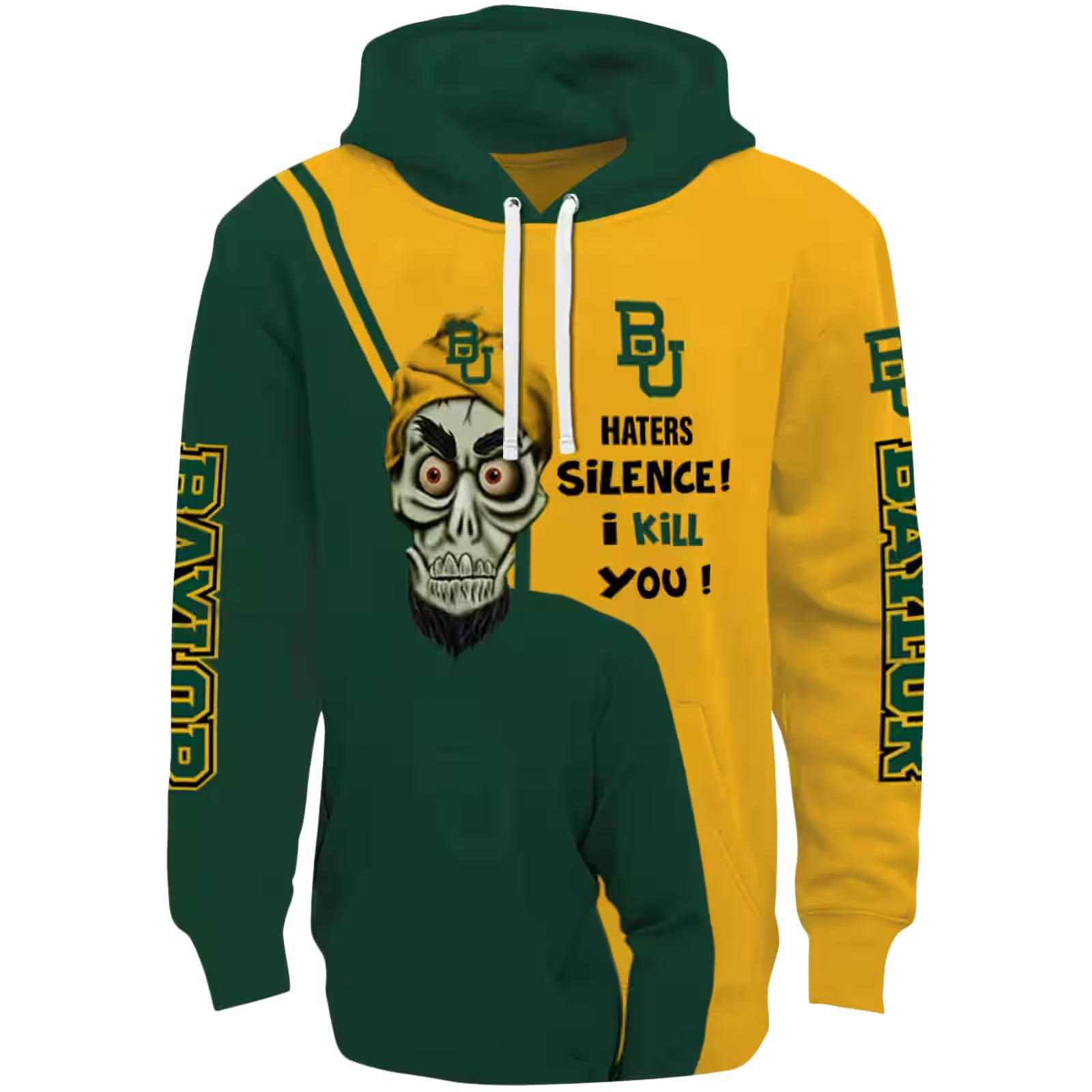 Baylor Bears Achmed Skull Green Hoodie