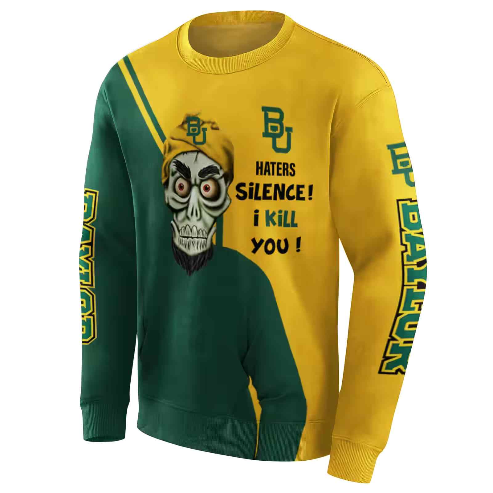 baylor bears achmed skull green hoodie new arrival