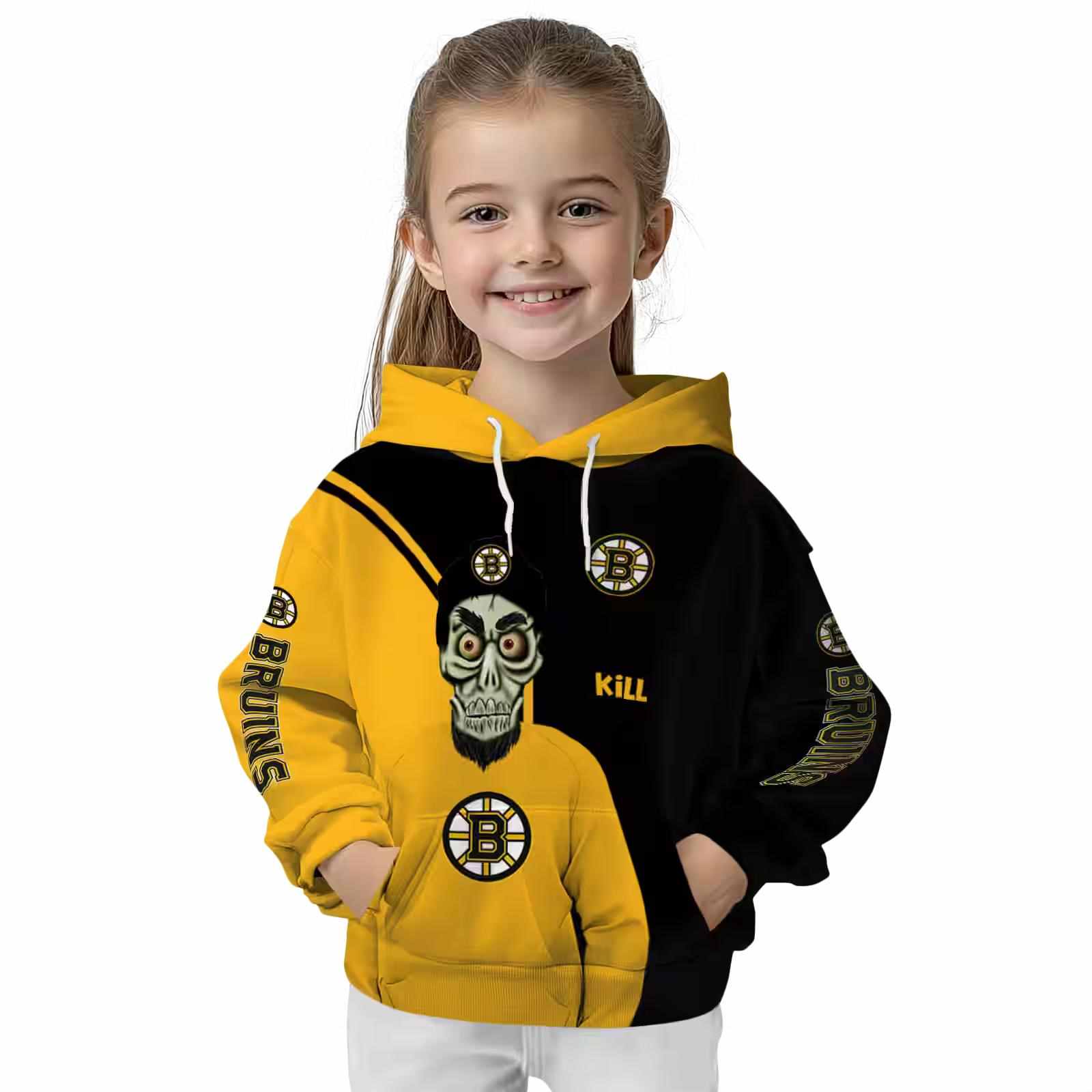 boston bruins achmed skull gold hoodie top rated