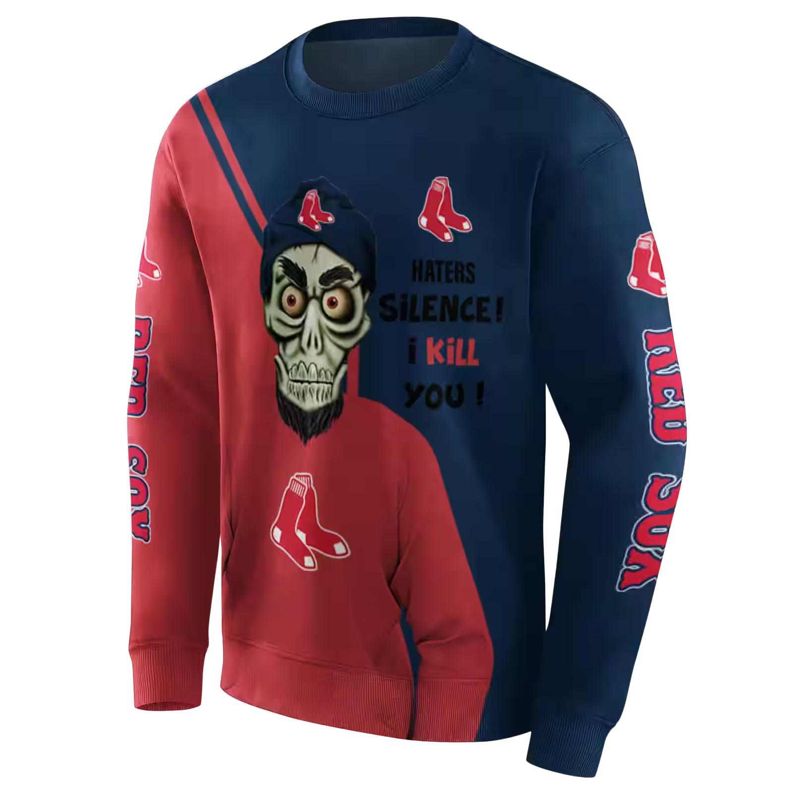 boston red sox achmed skull red hoodie new arrival