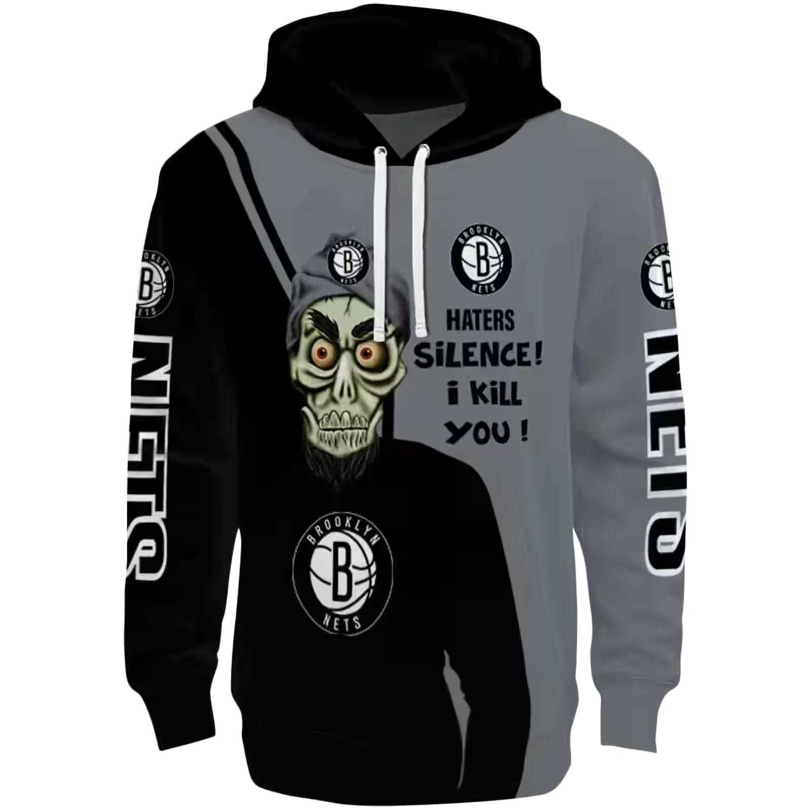 Brooklyn Nets Achmed Skull Black Hoodie