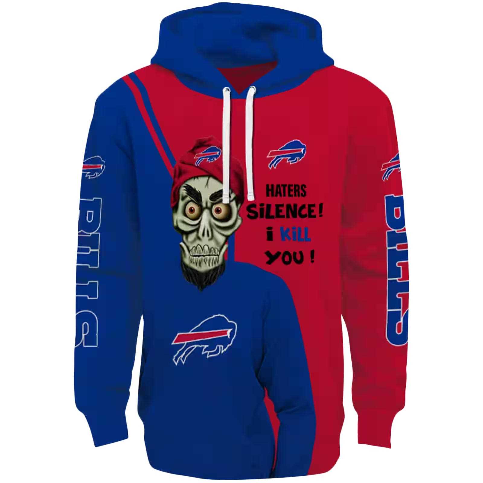 Buffalo Bills Achmed Skull Blue Hoodie