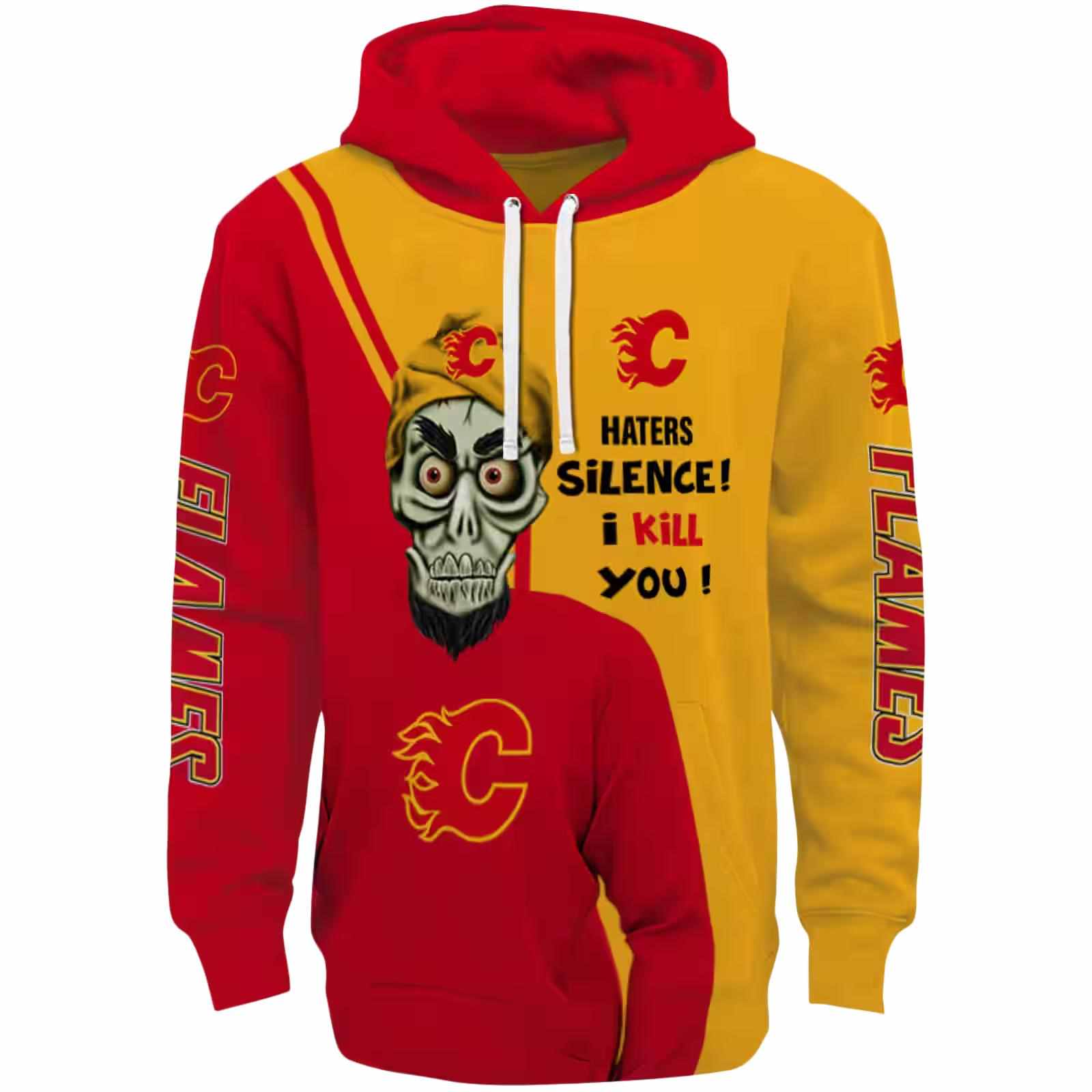 Calgary Flames Achmed Skull Red Hoodie