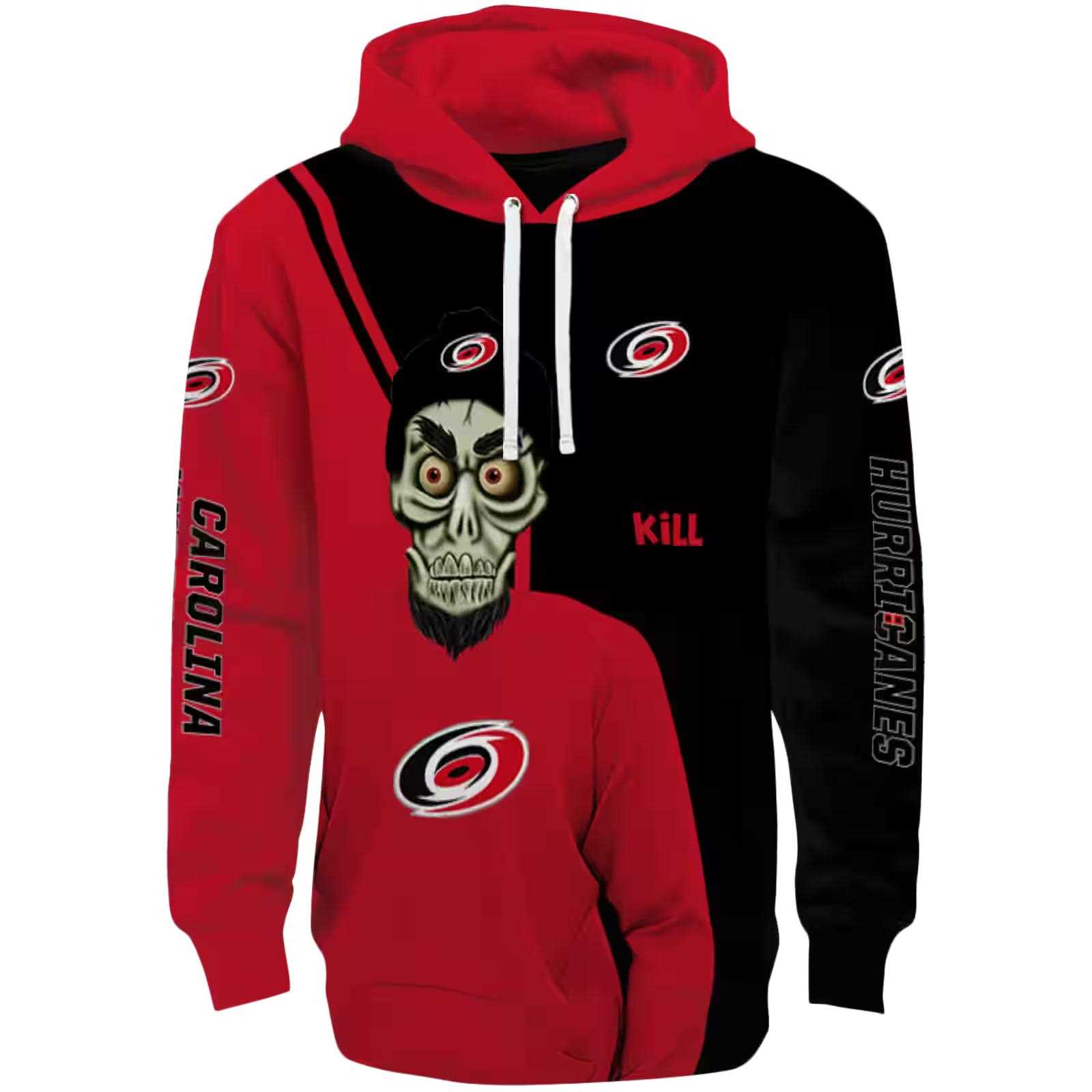 Carolina Hurricanes Achmed Skull Red Hoodie