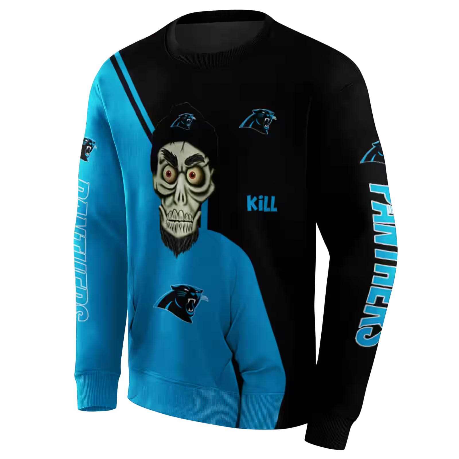 carolina panthers achmed skull blue hoodie new arrival