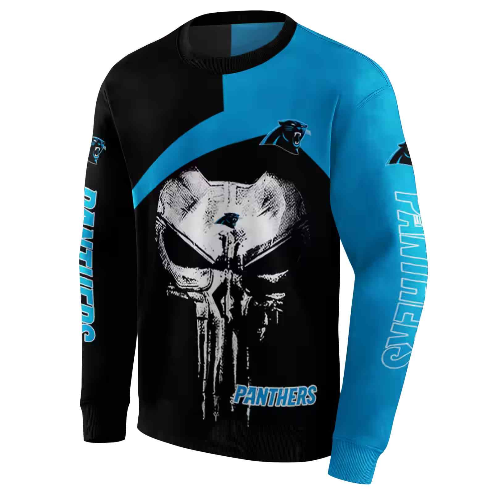 carolina panthers skull punisher black hoodie new arrival