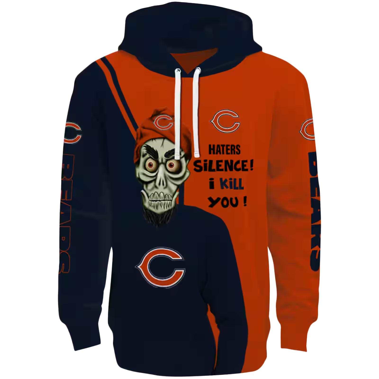 Chicago Bears Achmed Skull Blue Hoodie