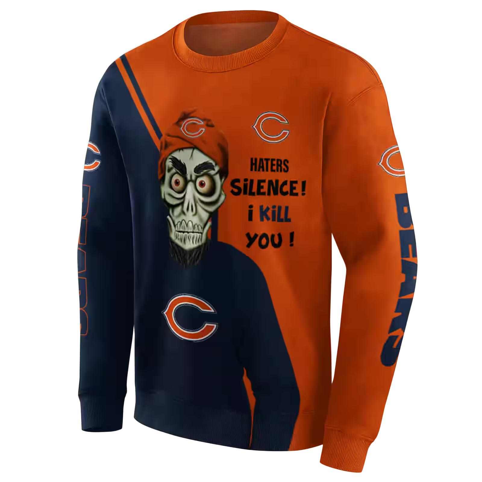 chicago bears achmed skull blue hoodie new arrival