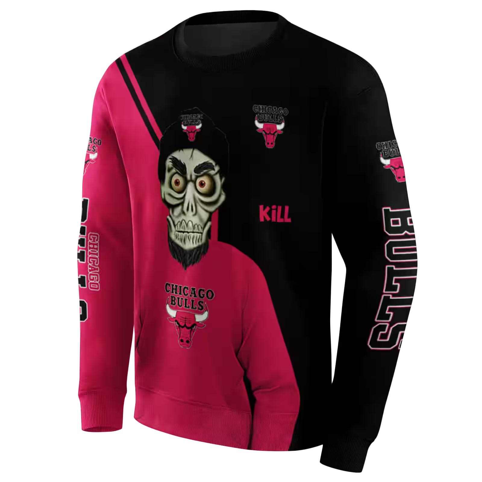 chicago bulls achmed skull red hoodie new arrival