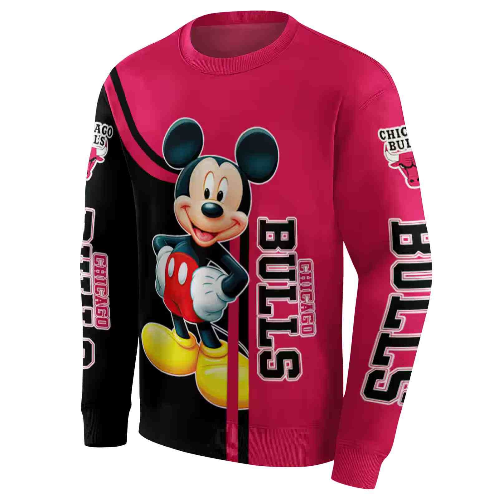 chicago bulls mickey mouse red black hoodie new arrival