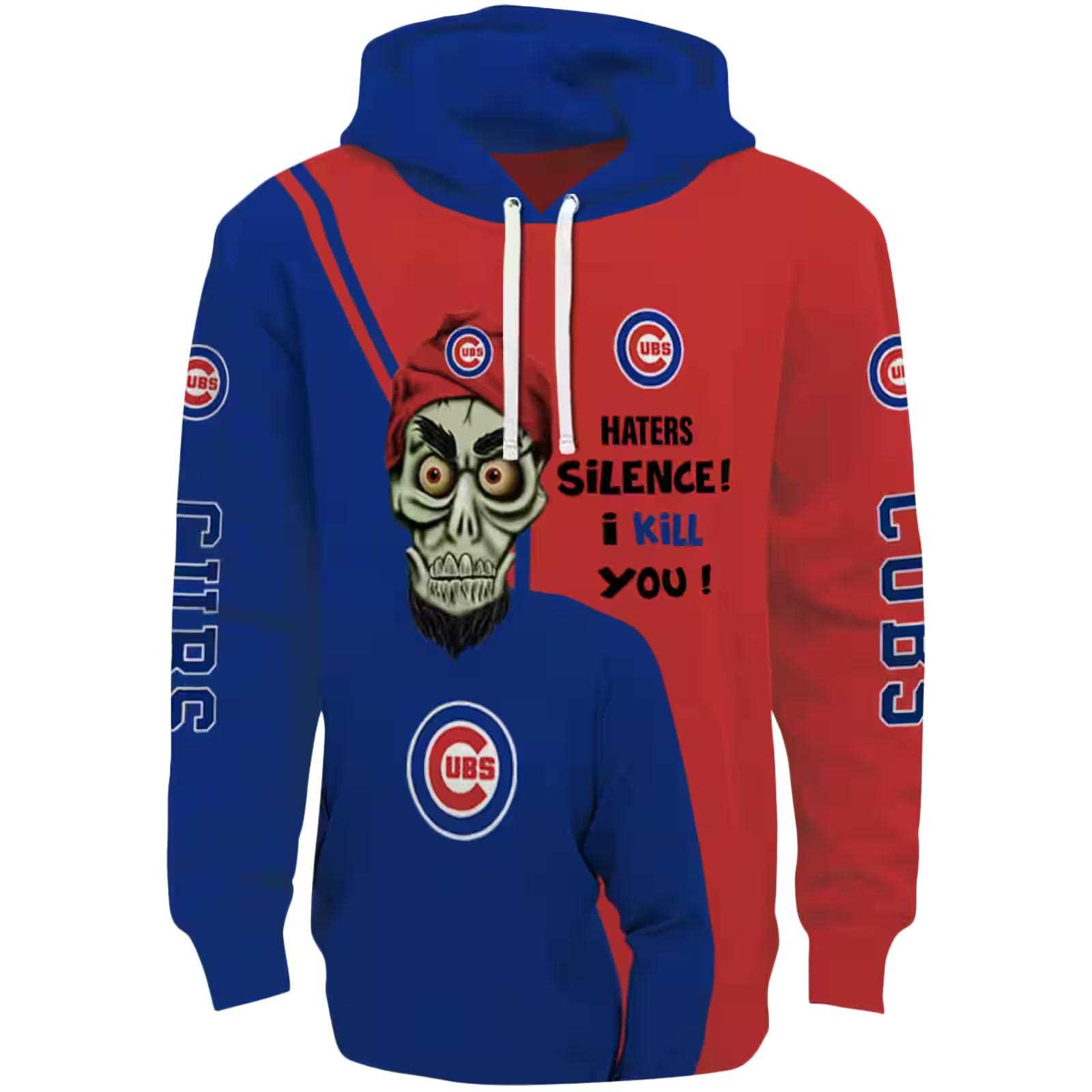 Chicago Cubs Achmed Skull Blue Hoodie