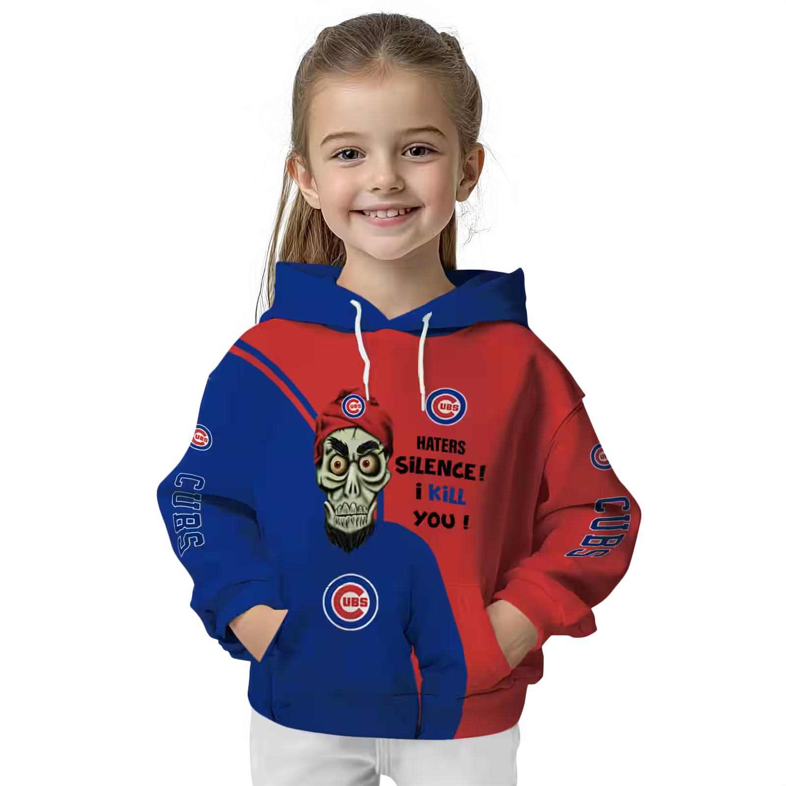 chicago cubs achmed skull blue hoodie top rated