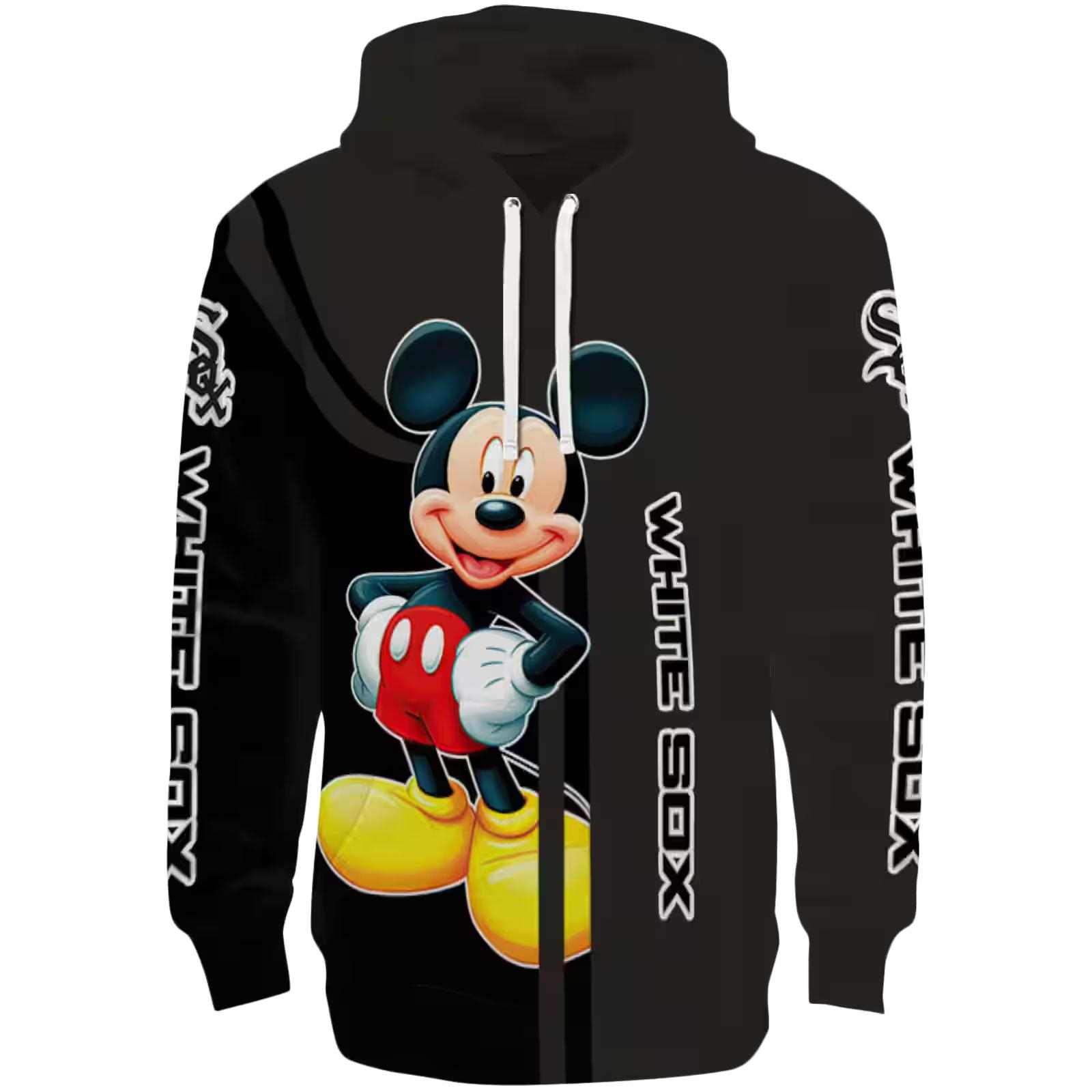 Chicago White Sox Mickey Mouse Black Hoodie