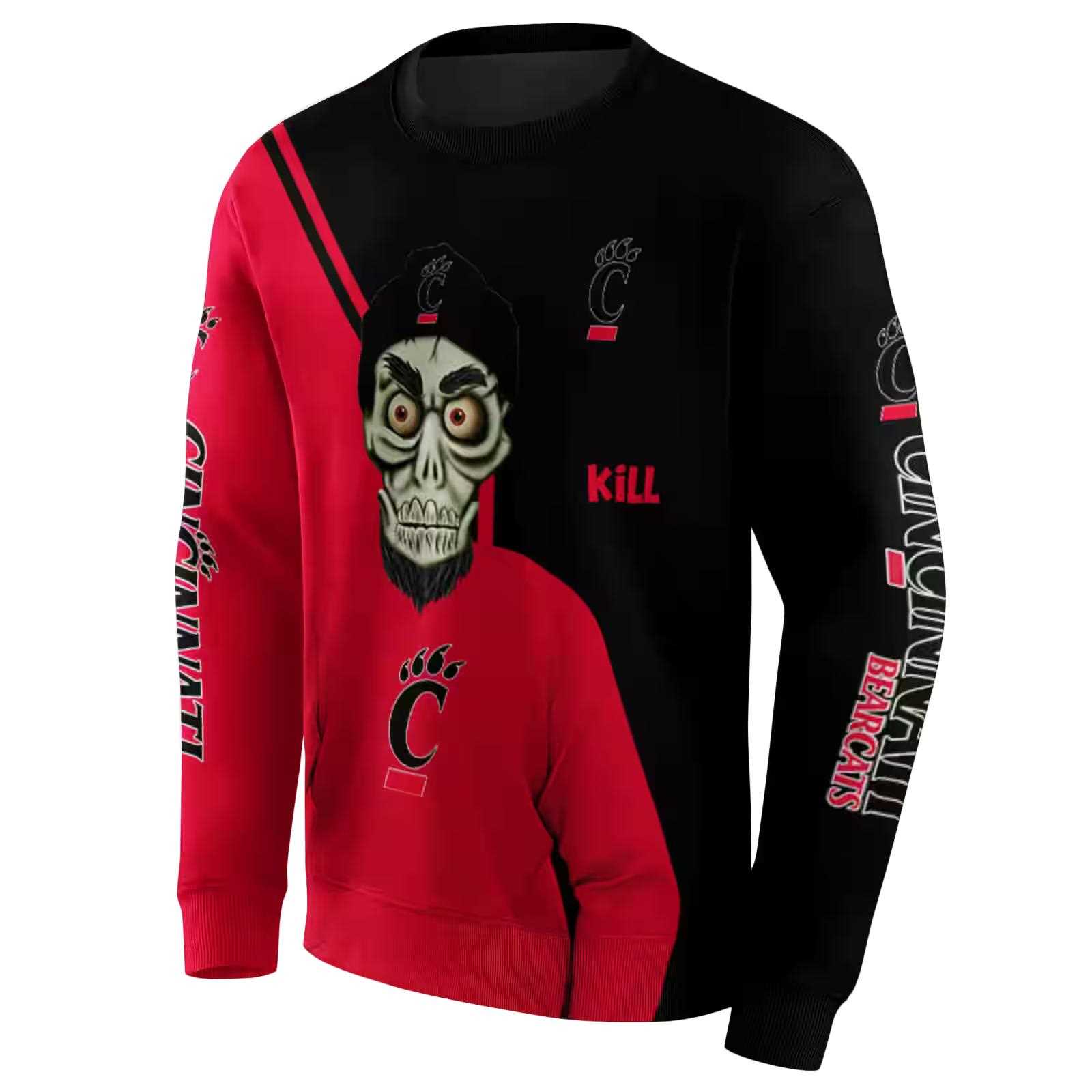 cincinnati bearcats achmed skull red hoodie new arrival