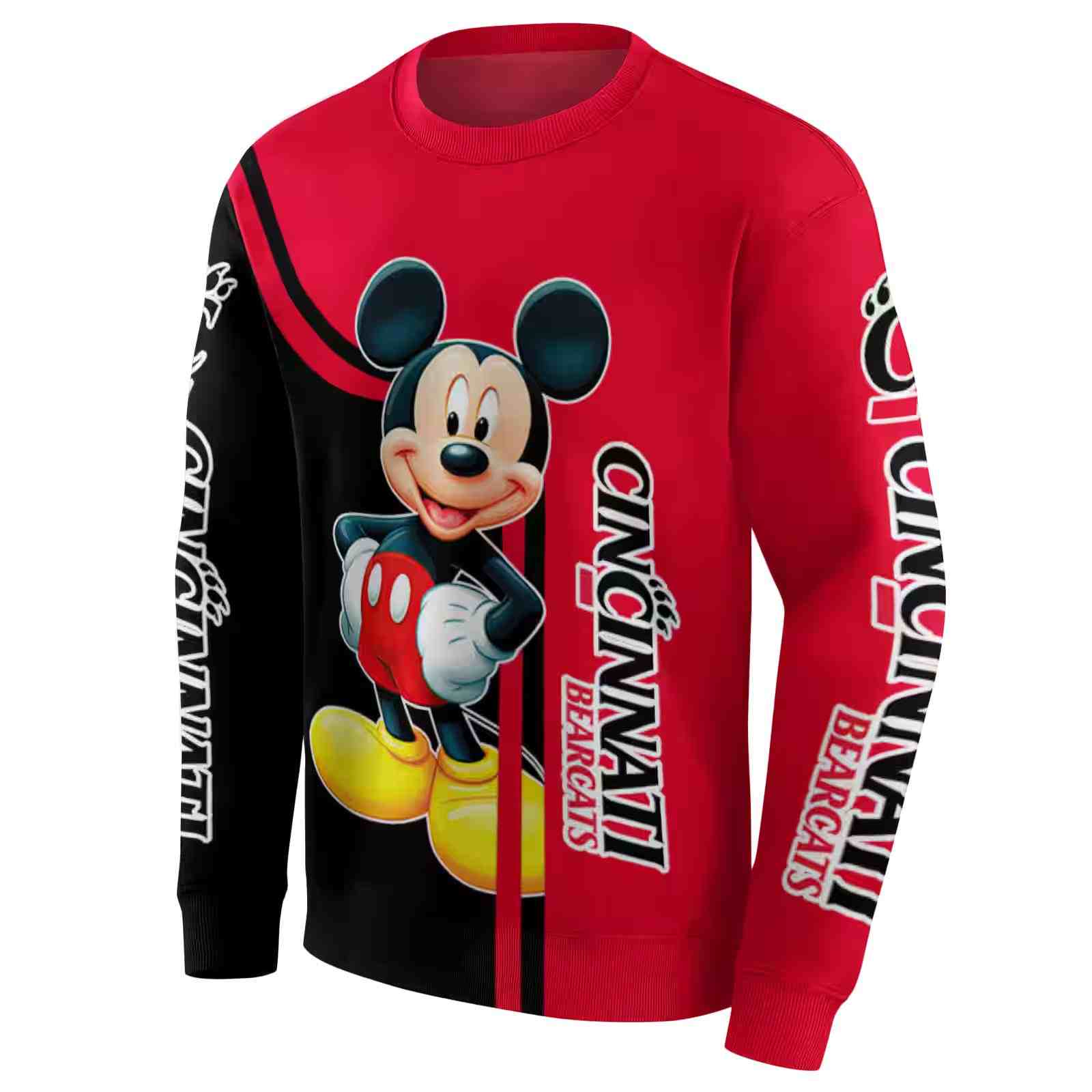 cincinnati bearcats mickey mouse red black hoodie new arrival