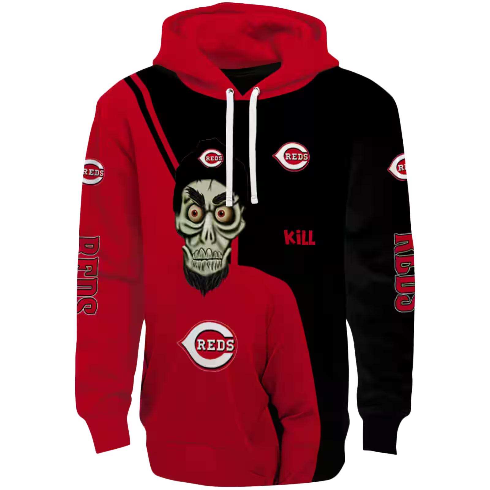 Cincinnati Reds Achmed Skull Red Hoodie