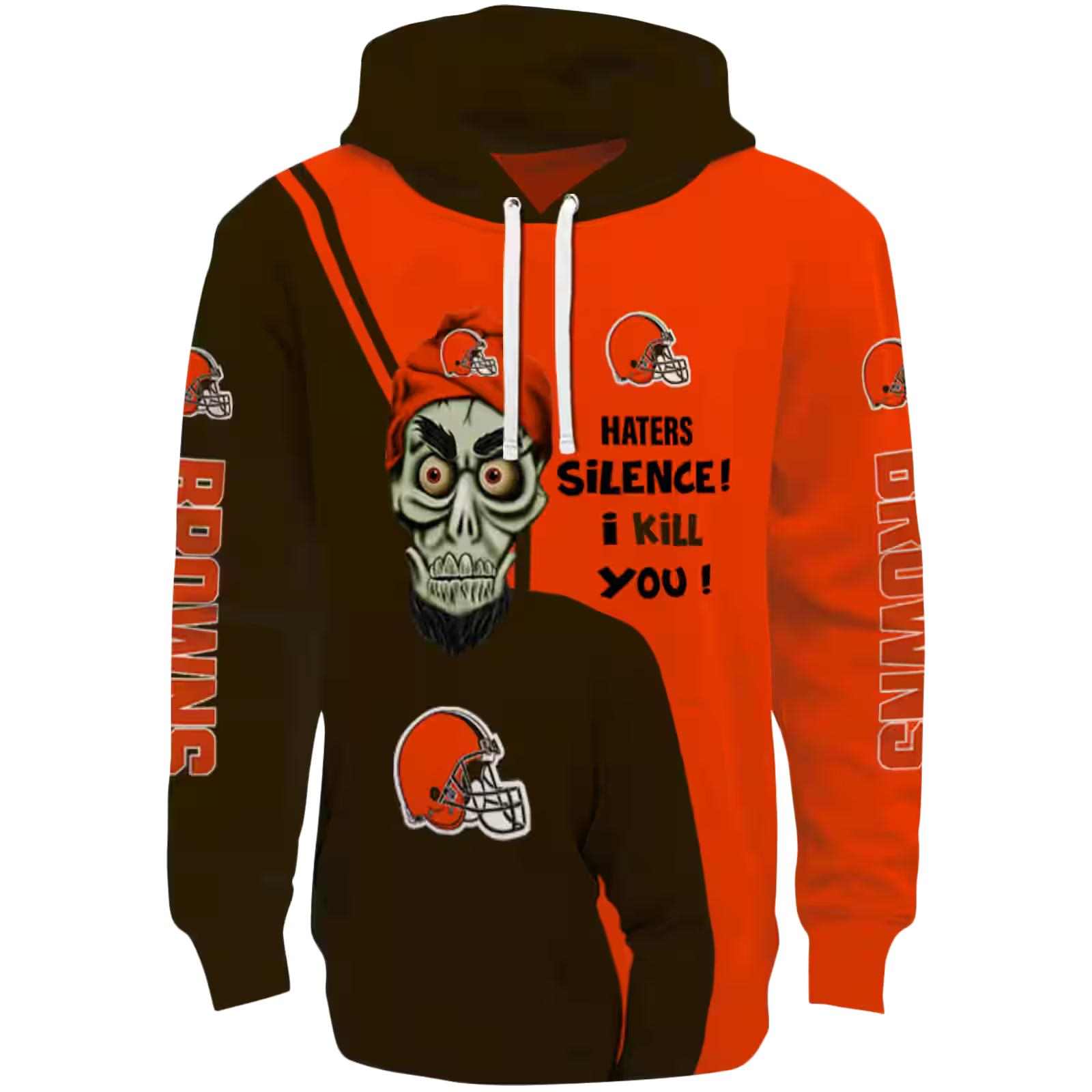 Cleveland Browns Achmed Skull Brown Hoodie