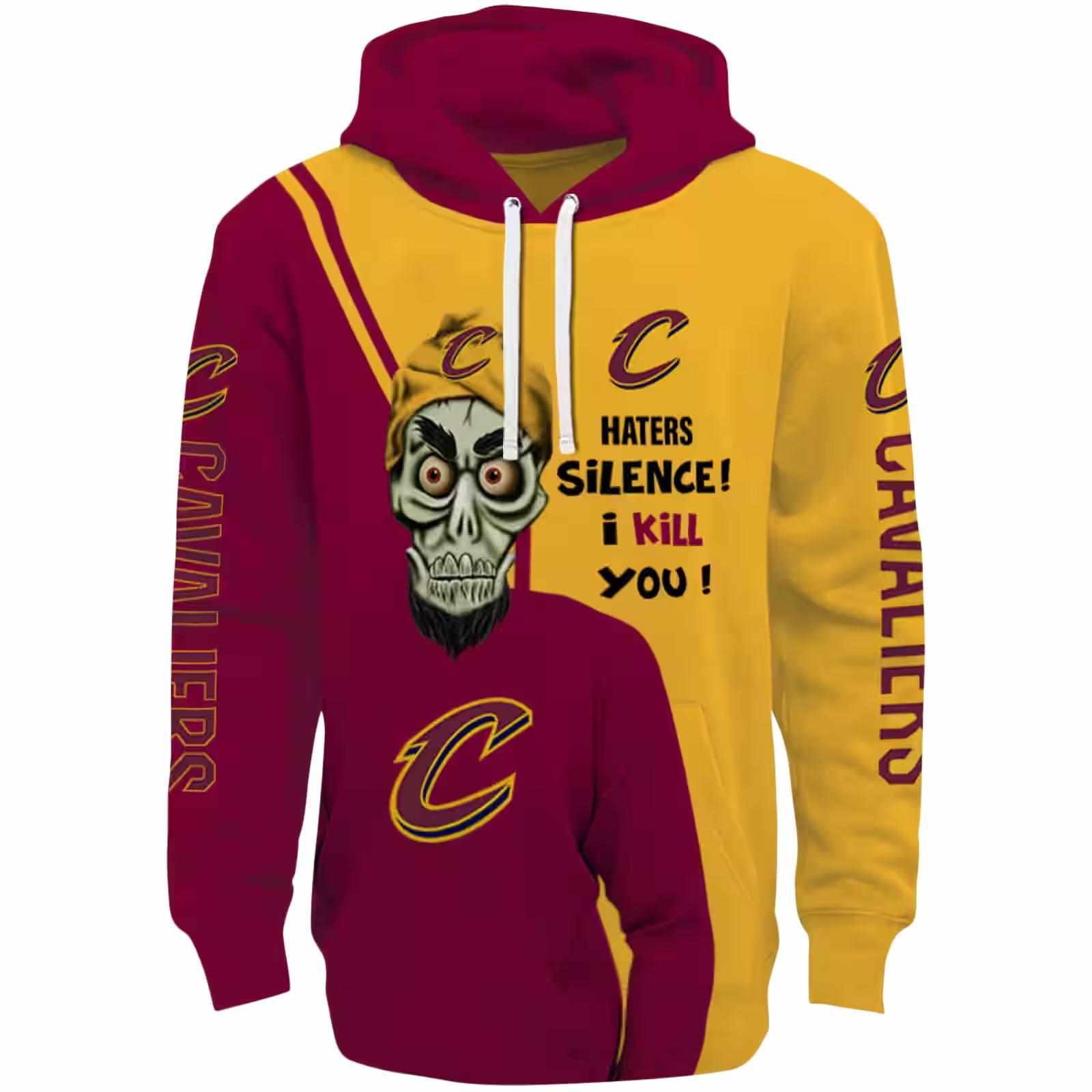 Cleveland Cavaliers Achmed Skull Wine Hoodie