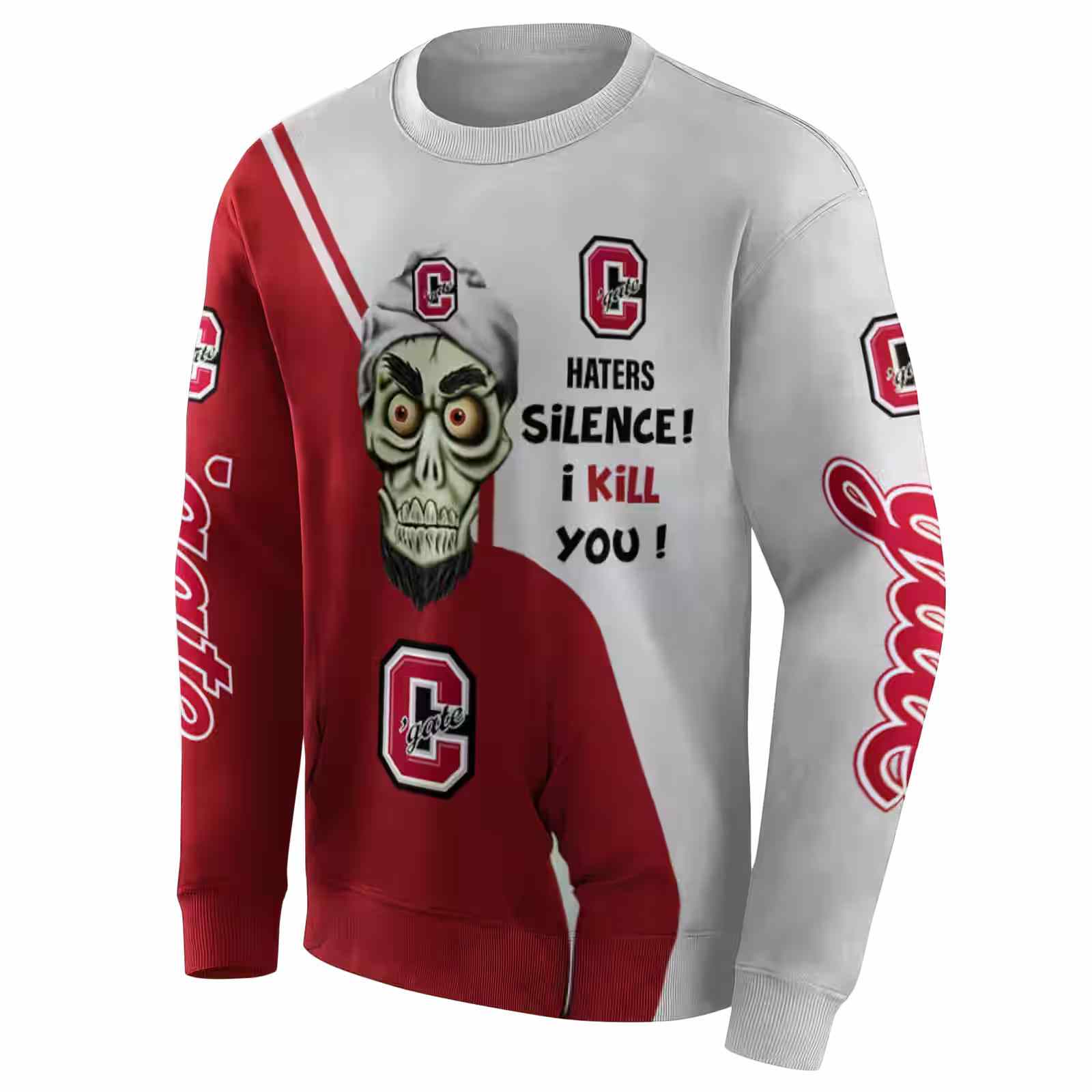 colgate raiders achmed skull maroon hoodie new arrival