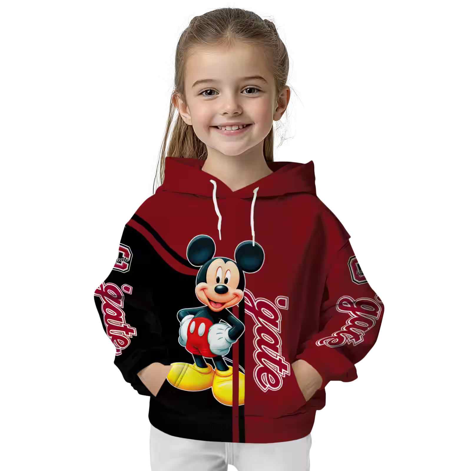 colgate raiders mickey mouse maroon black hoodie top rated