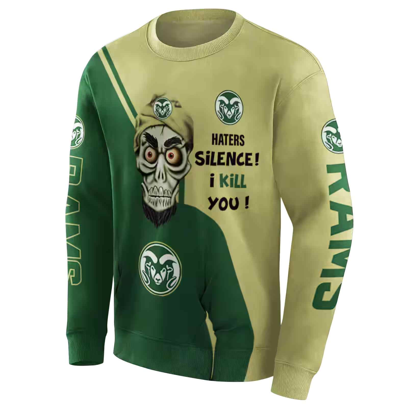 colorado state rams achmed skull green hoodie new arrival