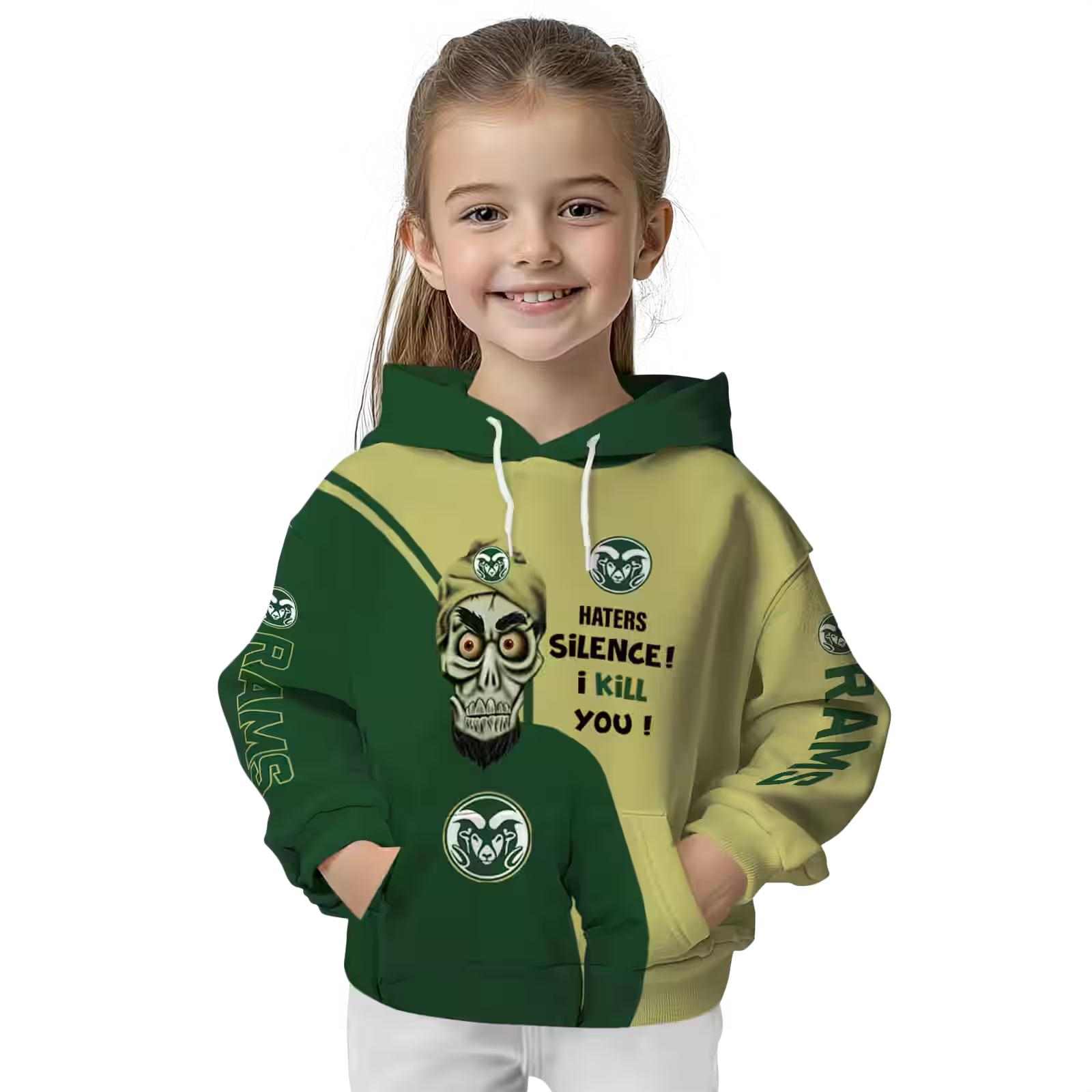 colorado state rams achmed skull green hoodie top rated