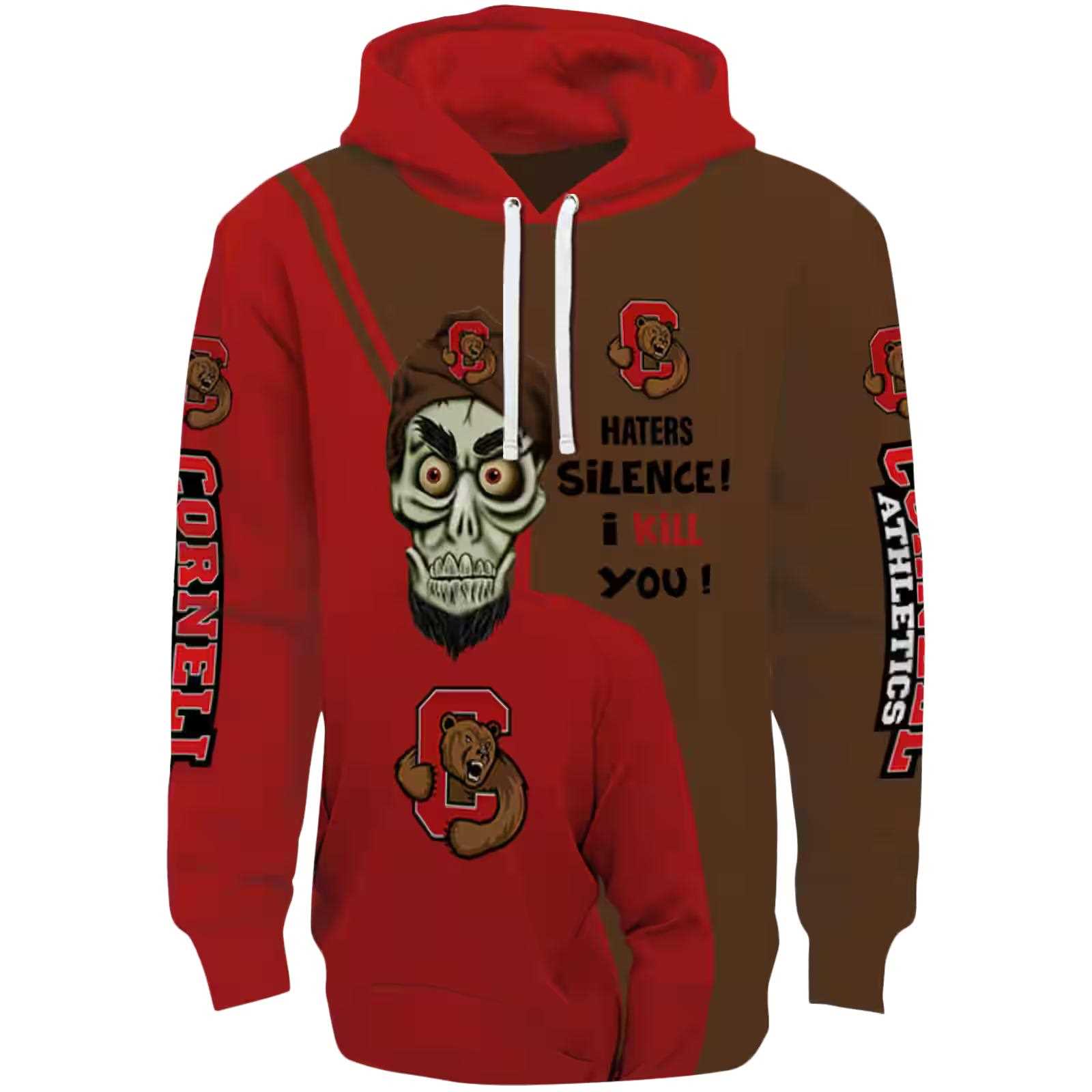 Cornell Big Red Achmed Skull Red Hoodie