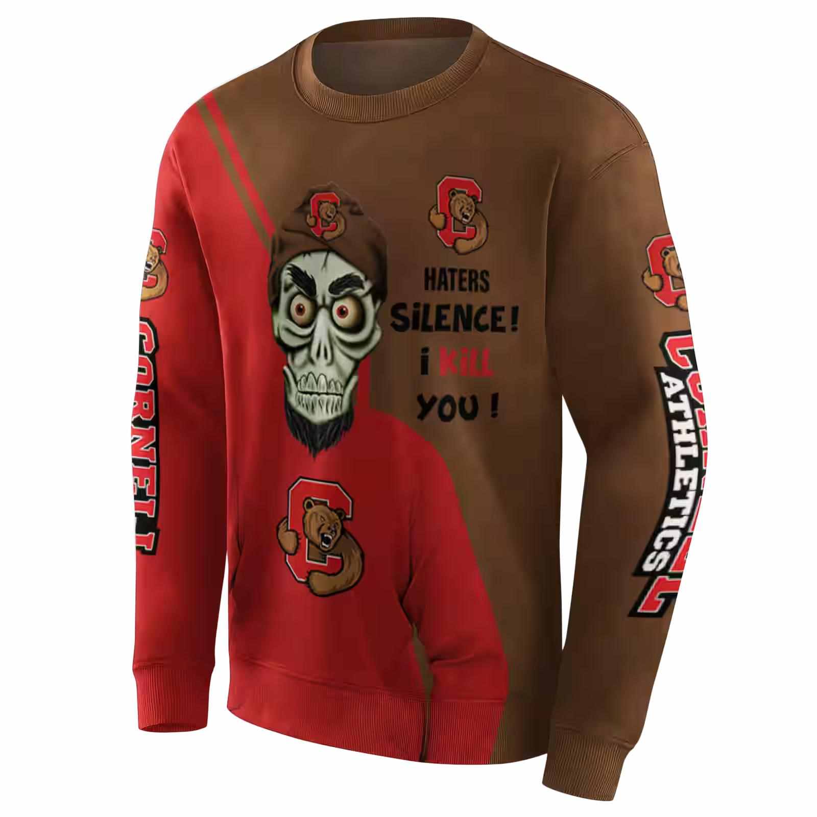 cornell big red achmed skull red hoodie new arrival