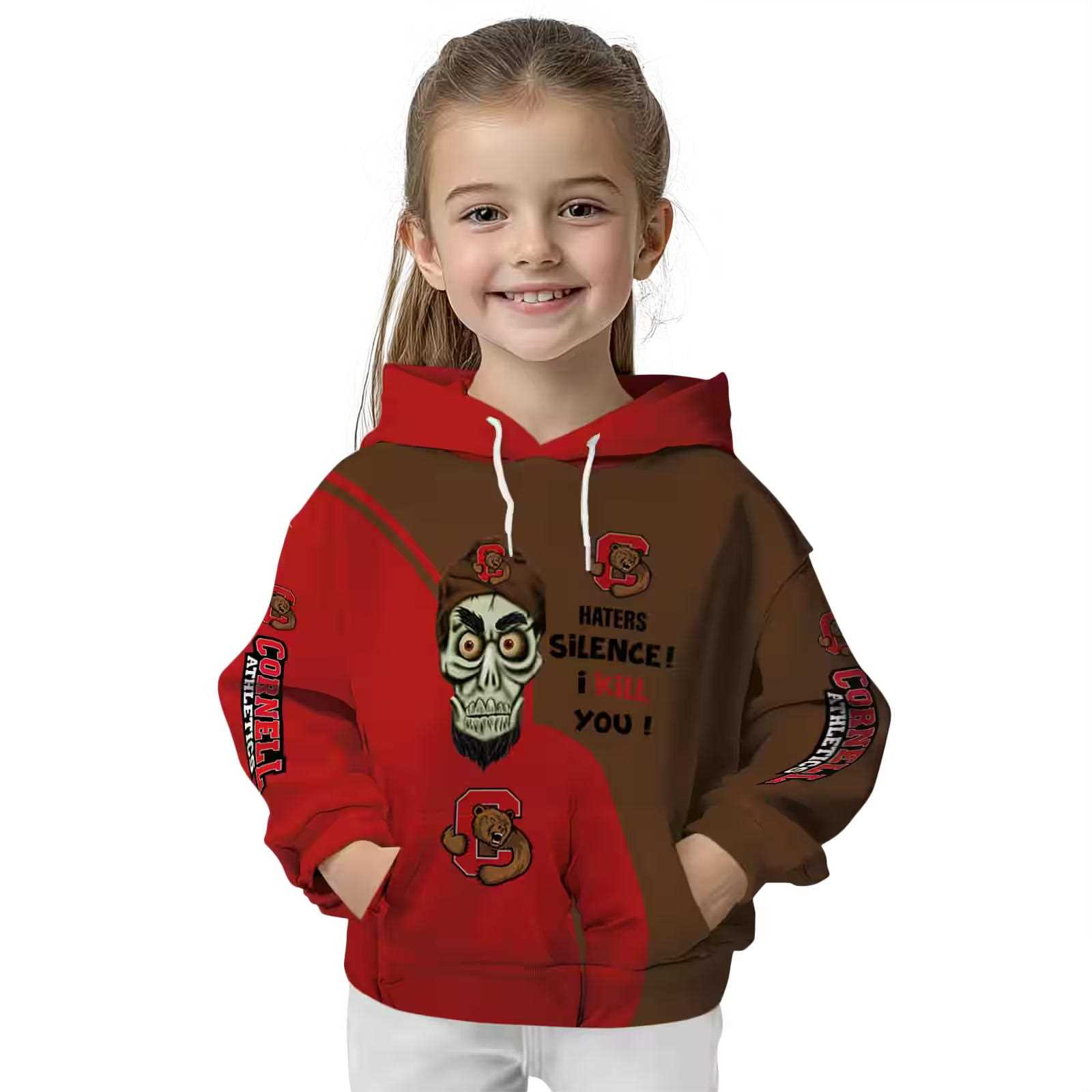 cornell big red achmed skull red hoodie top rated