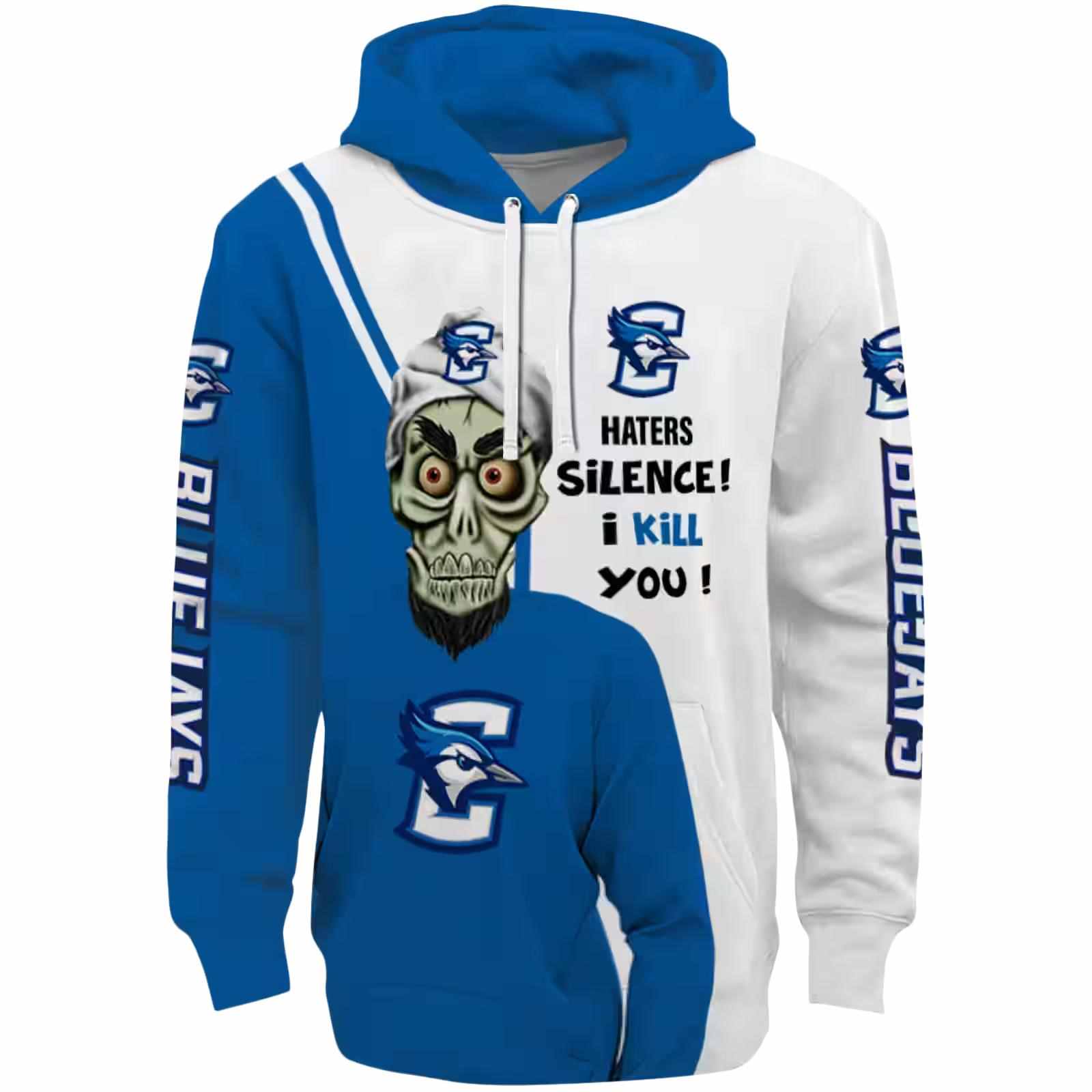 Creighton Bluejays Achmed Skull Blue Hoodie