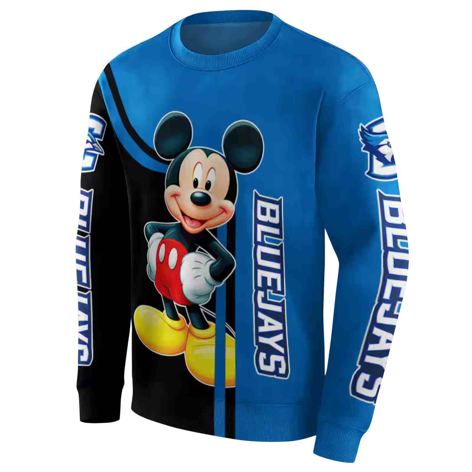 creighton bluejays mickey mouse blue black hoodie new arrival